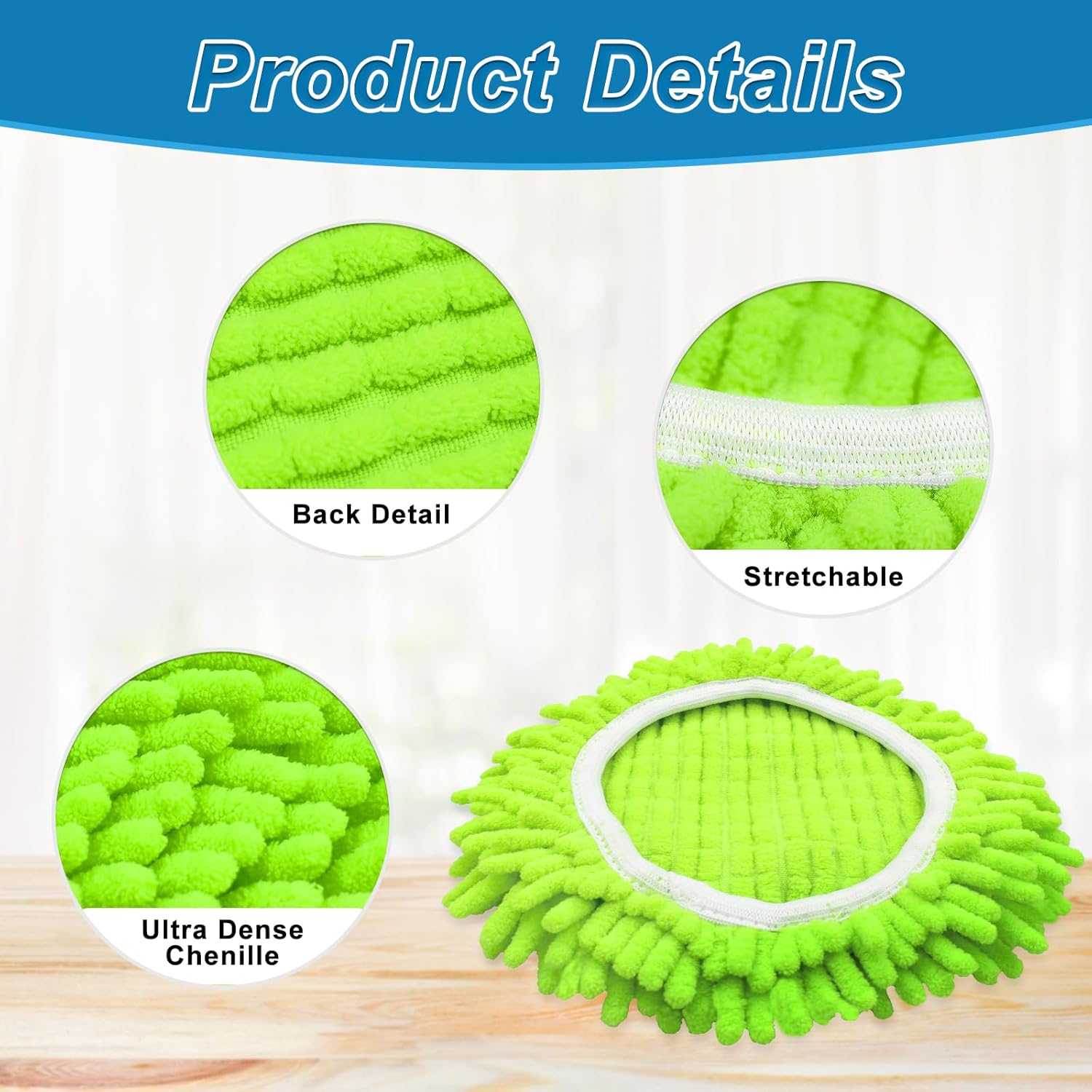 Mop Replace Head for O Cedar, Spin Mop Heads Replacements for Ocedar E