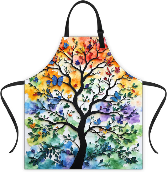 Apron Adjustable Waterproof with Two Deep Pockets Wowen men for Summer BBQ Pool Parties & Resorts