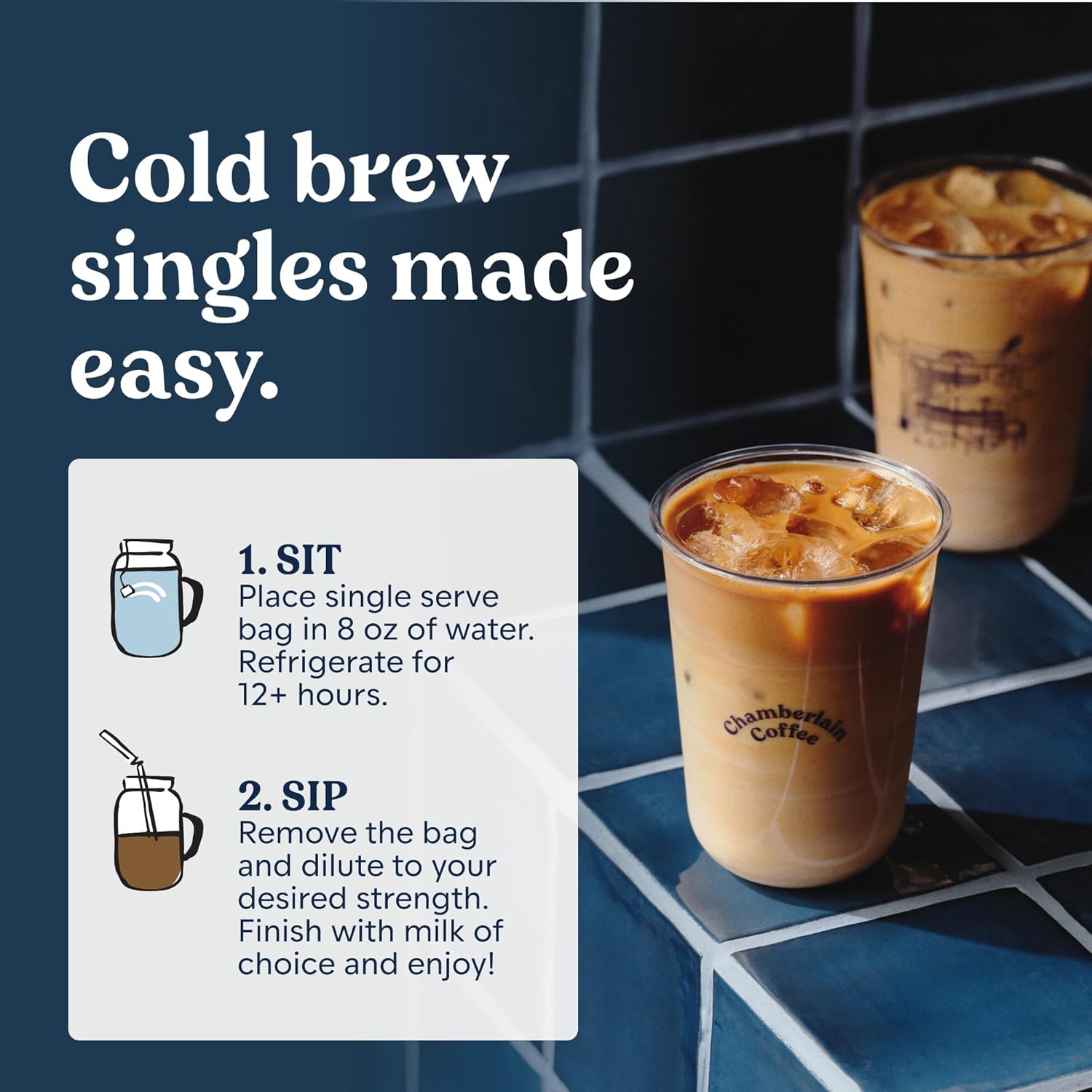 Chamberlain Coffee Organic Variety Cold Brew Singles Medium Roast – 10