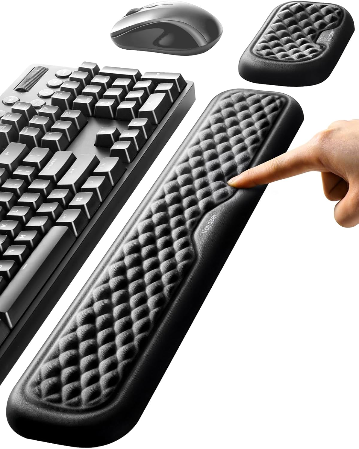 Vaydeer Wrist Rest for Keyboard and Mouse, Computer Ergonomic Wrist Su