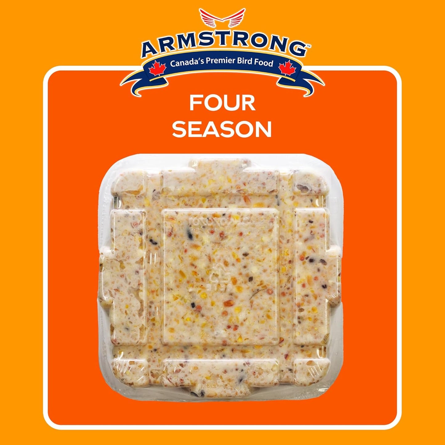 Armstrong Wild Bird Food Four Season Suet Cake, 11.3 Ounces (Pack of 3