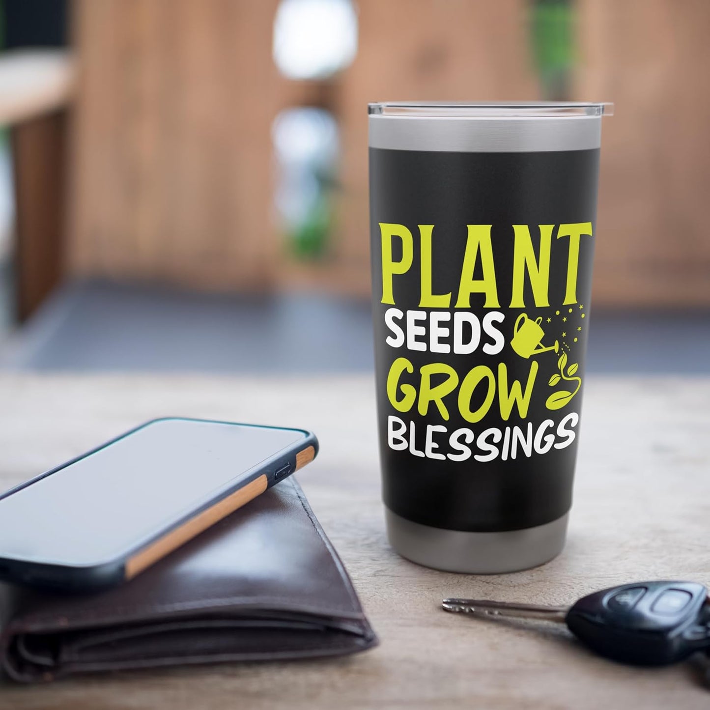 Funny Garden Quote Gardeners Plant Seeds Grow Gardening Stainless Steel Insulated Tumbler