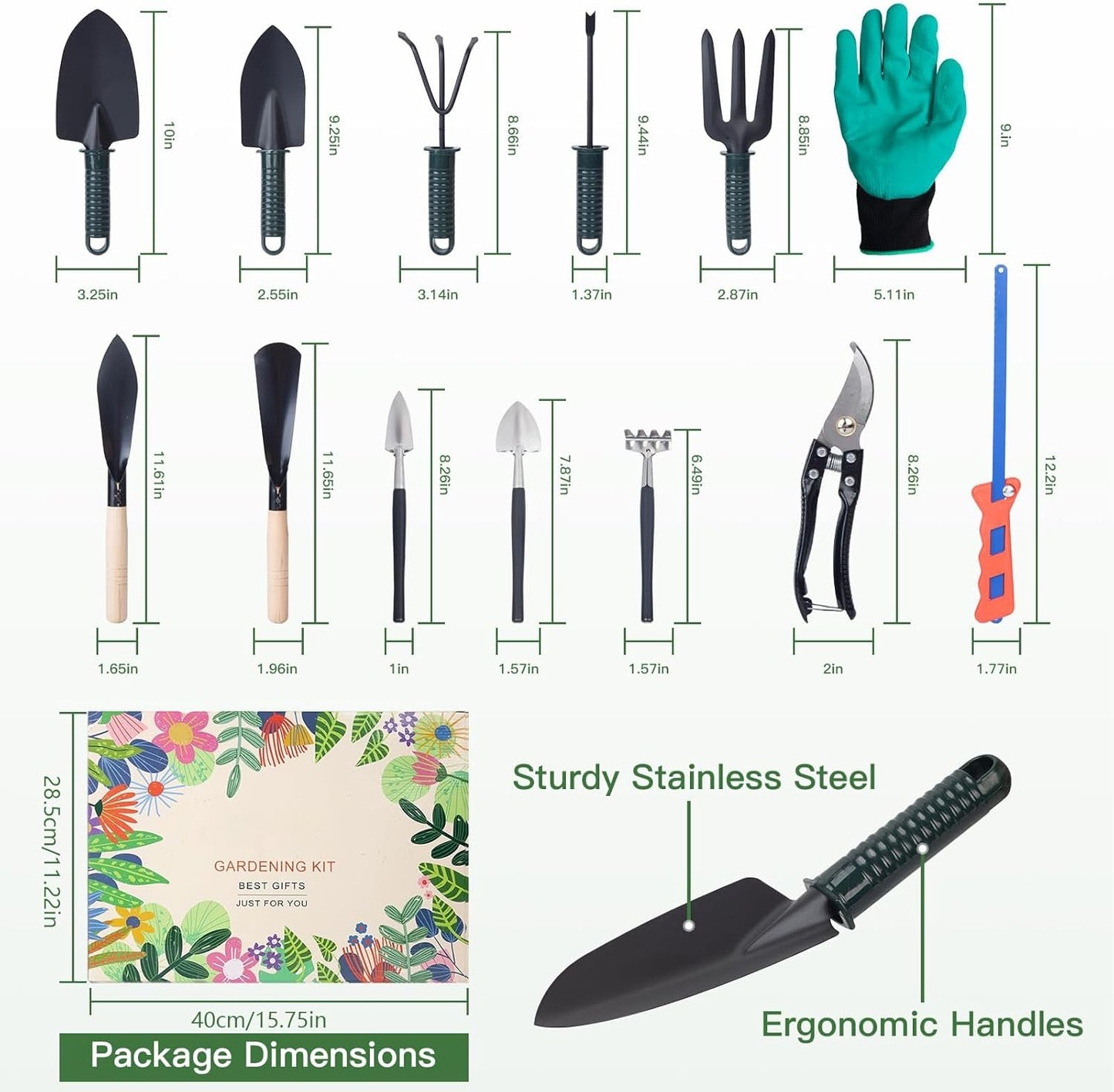 Count Down Calendar - 24 Days Collectible Tool - Rust-Proof Garden Too