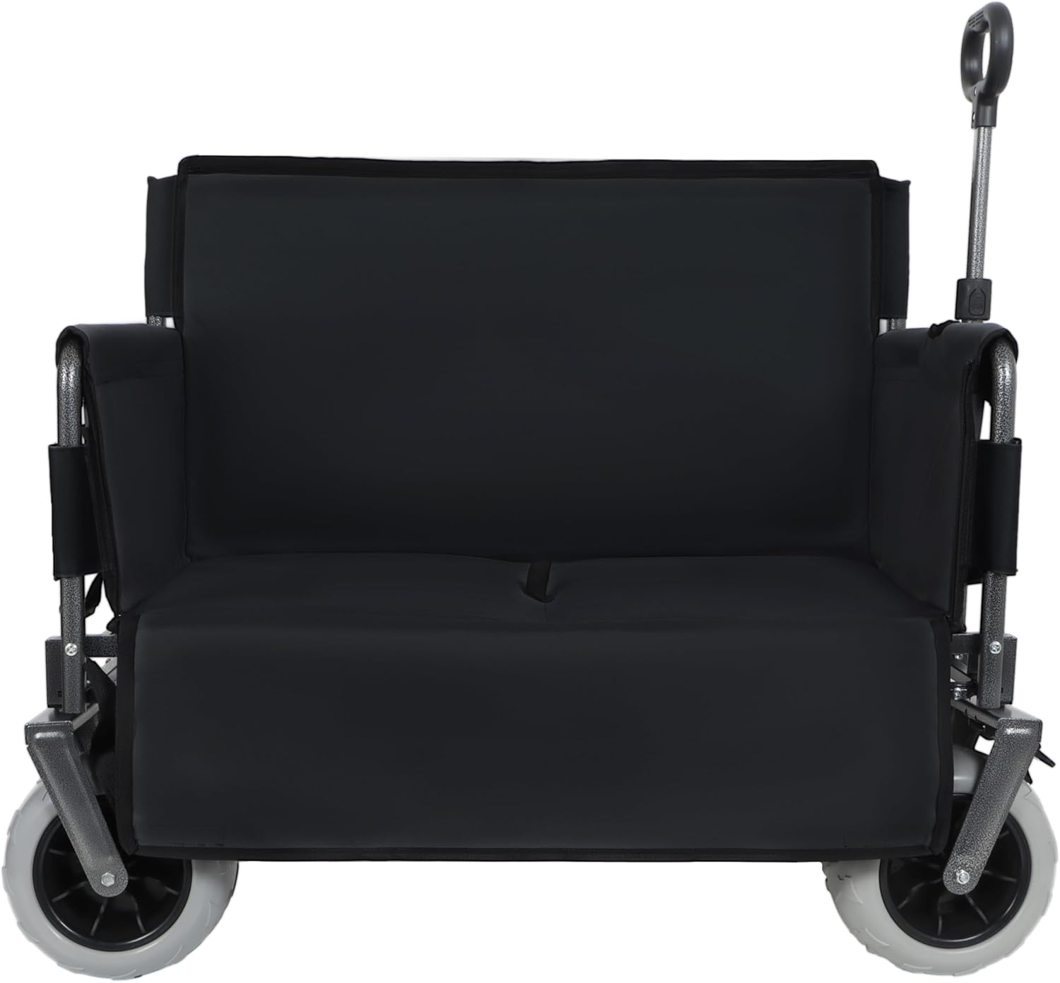 3-in-1 Heavy-Duty Folding Wagon with Bench Seat – 500lbs Capacity, All