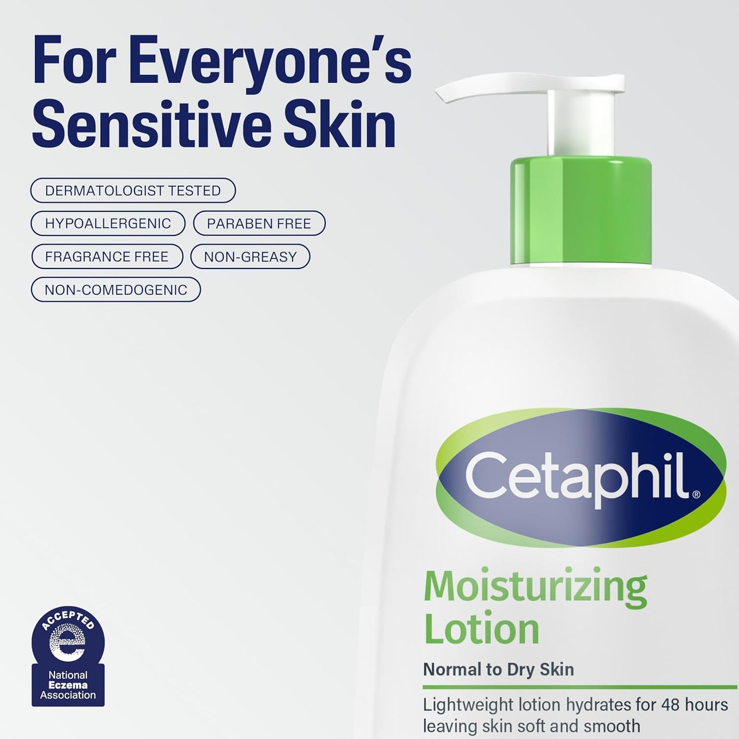Cetaphil Face & Body Moisturizer, Hydrating Moisturizing Lotion for Al