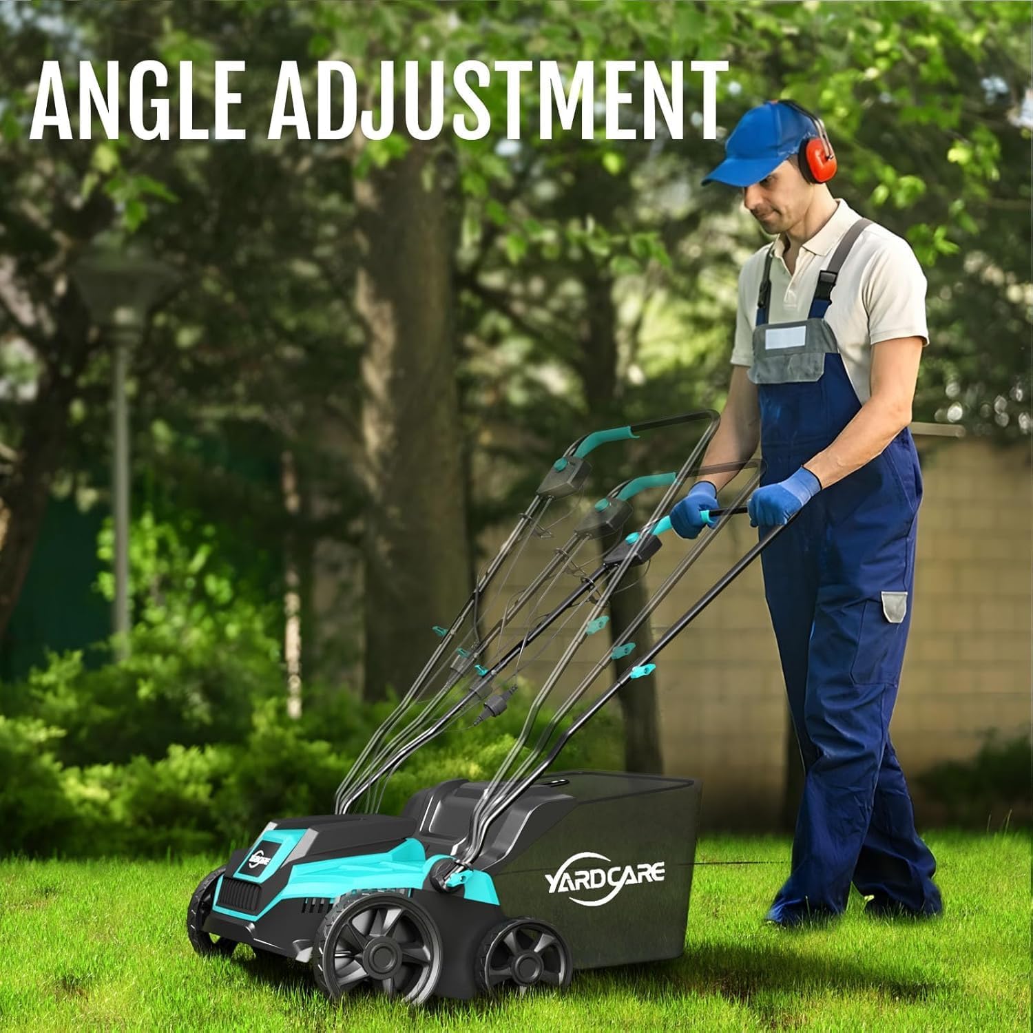 Electric Dethatcher and Scarifier, 2-in-1 Lawn Dethatcher with 10.5 Ga