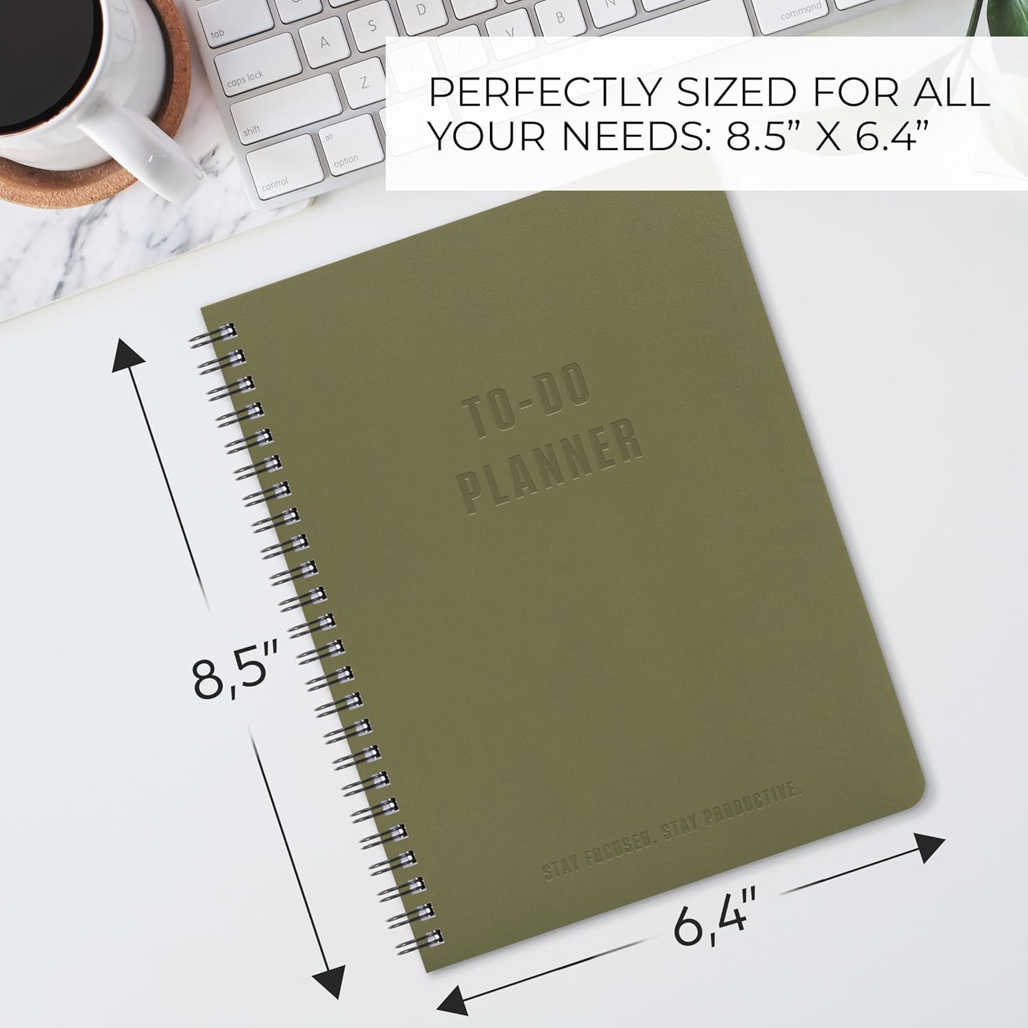 ZICOTO Aesthetic To Do List Notebook For Work or Home - Simple Daily P