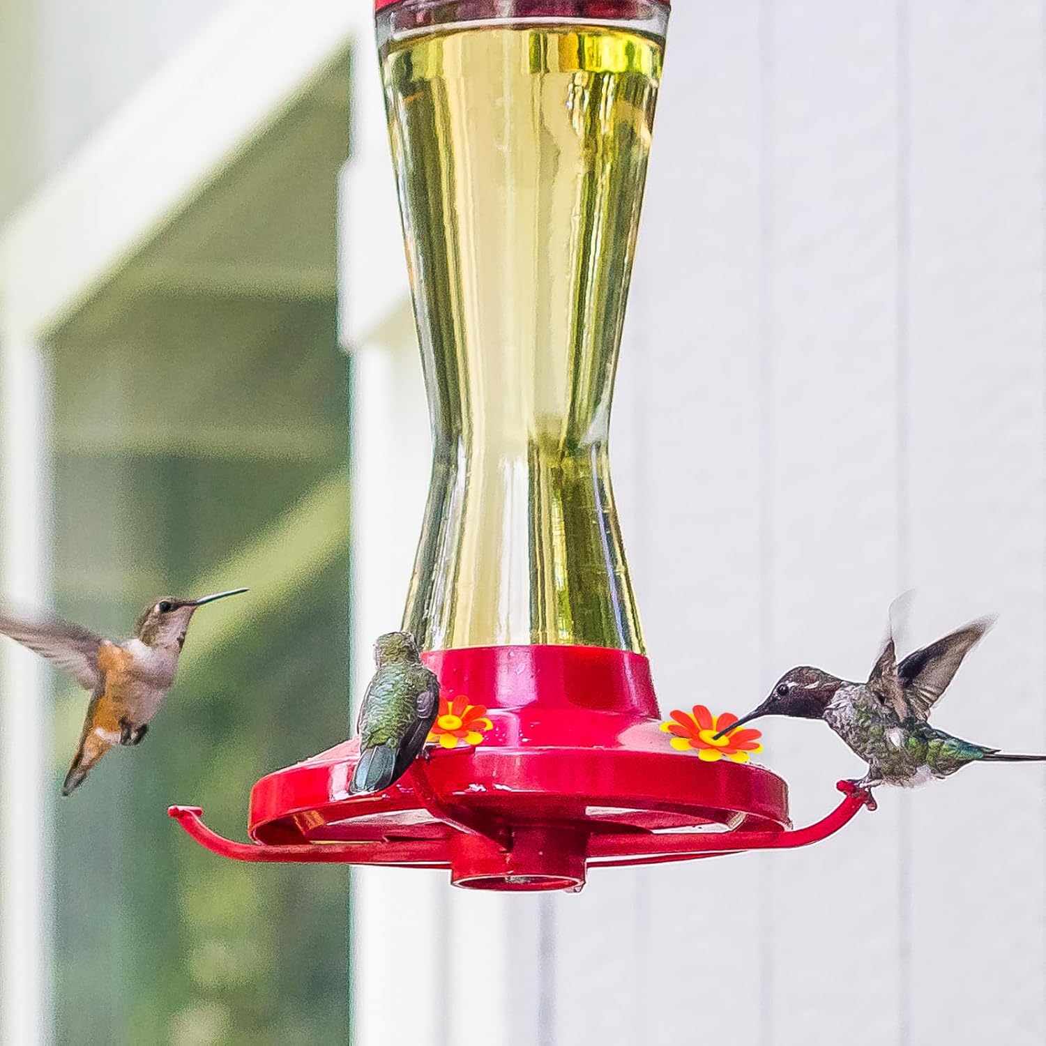 20pc Hummingbird Feeder Flowers & Cleaning Brushes - Hanging Hummingbi