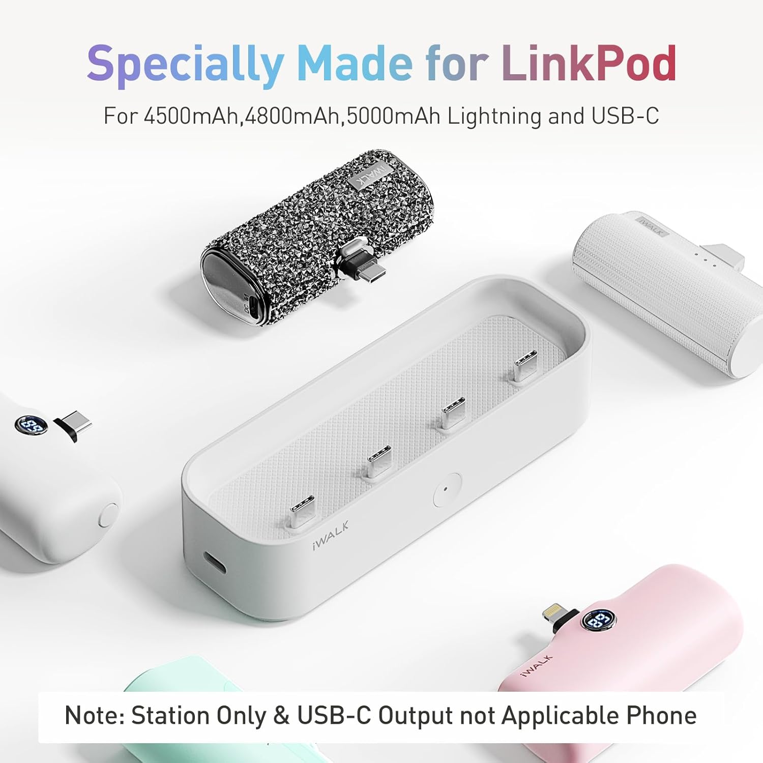 iWALK Charger Station for Portable Charger 4500mAh, 4800mAh, 5000mAh P