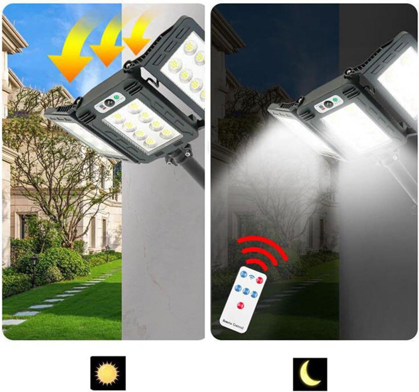 800 LED Bright Outdoor Solar Street Lamp Motion Sensor Waterproof Power Lights Yard Country House Garden Wall Light