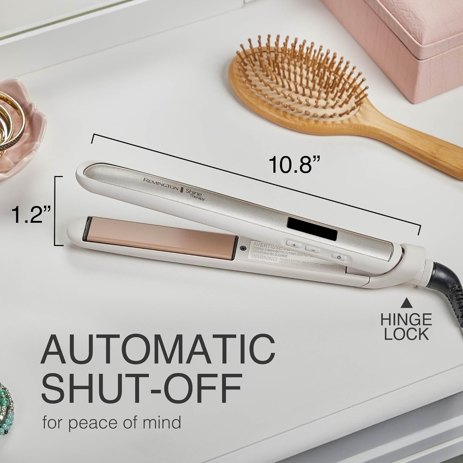 Remington Shine Therapy 1 inch Hair Straightener Iron, Flat Iron Infus