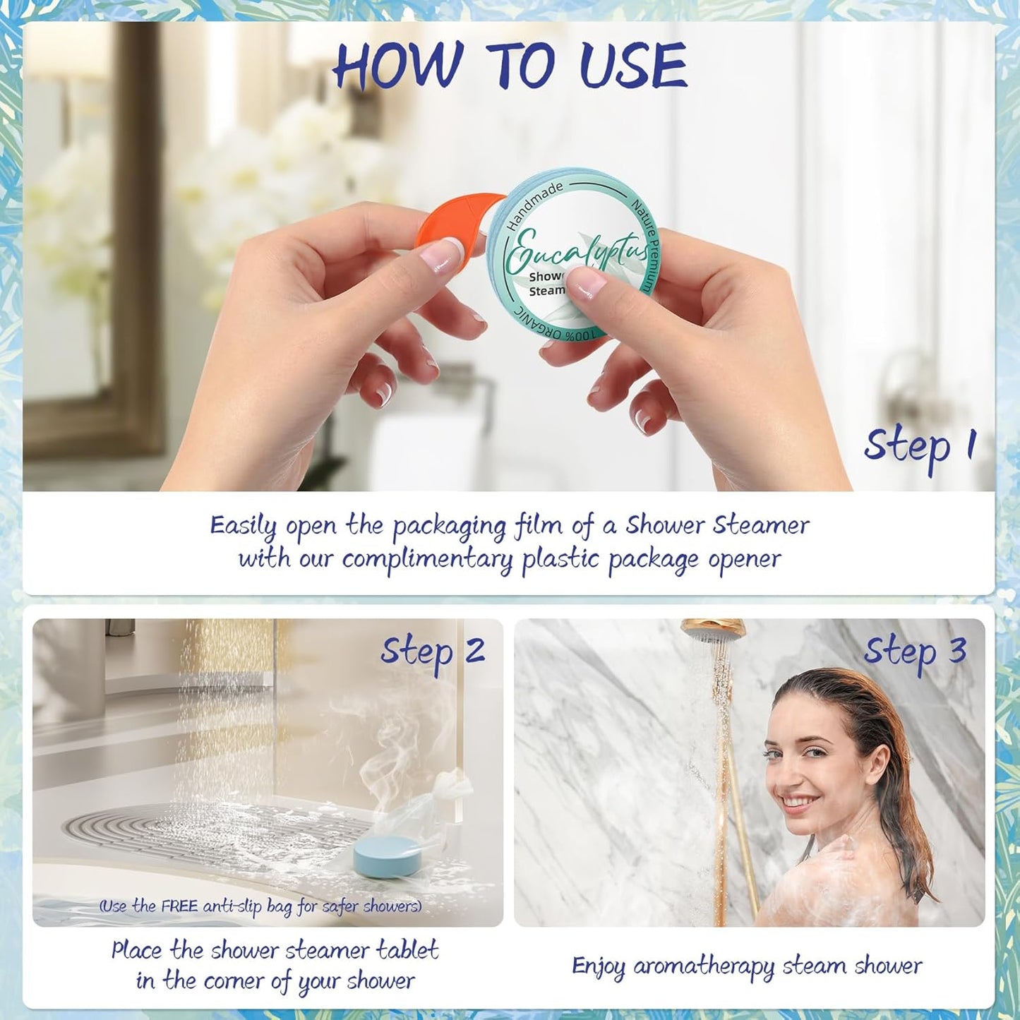 Shower Steamers Aromatherapy 8 Pack - Gifts for Women, Shower Bombs wi
