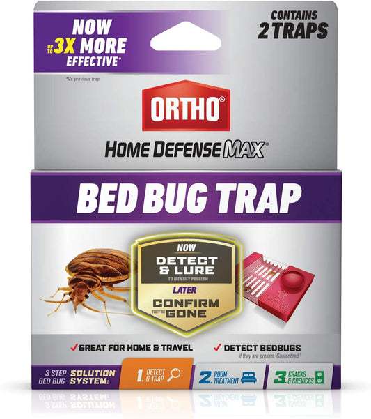 Ortho Home Defense Max Bed Bug Trap, Detect Bed Bugs in Homes and Whil
