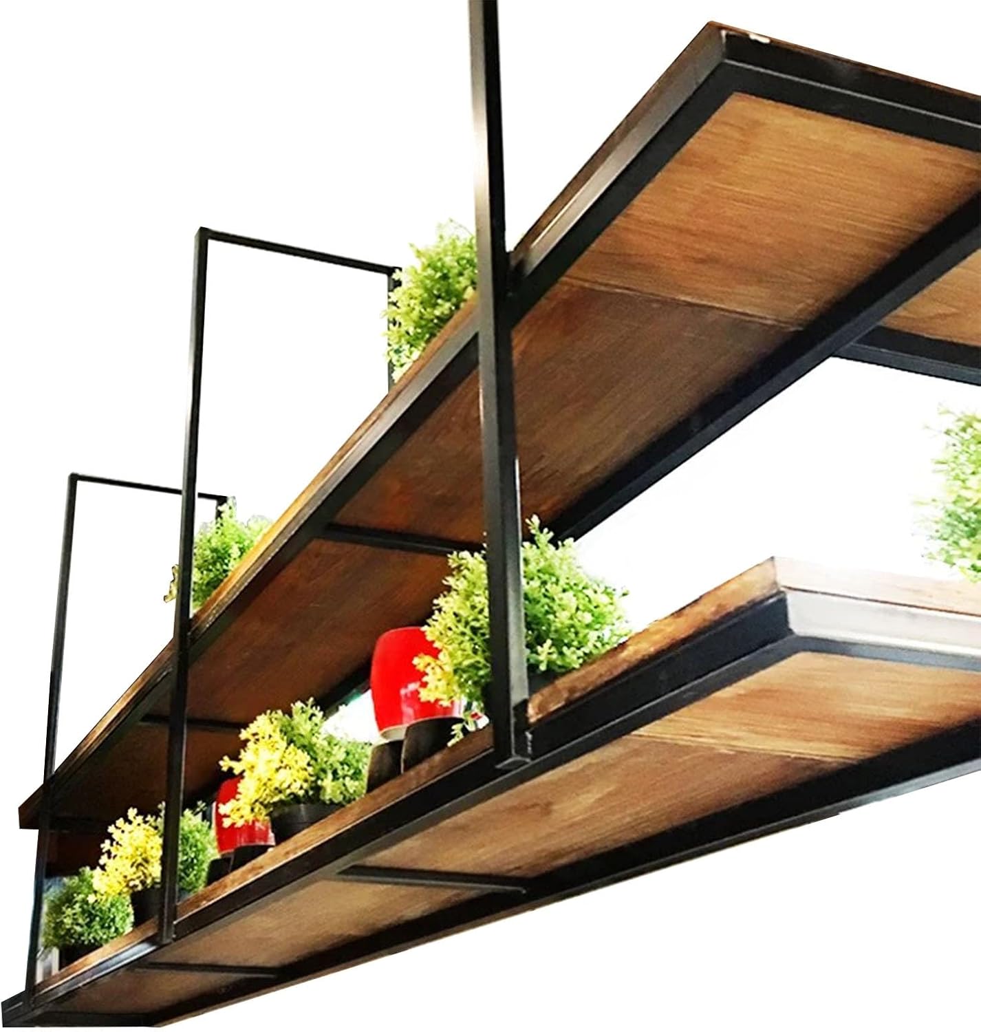 Floating Wall Mounted Plant Shelf for Plants Books and Wine Bottles Ha