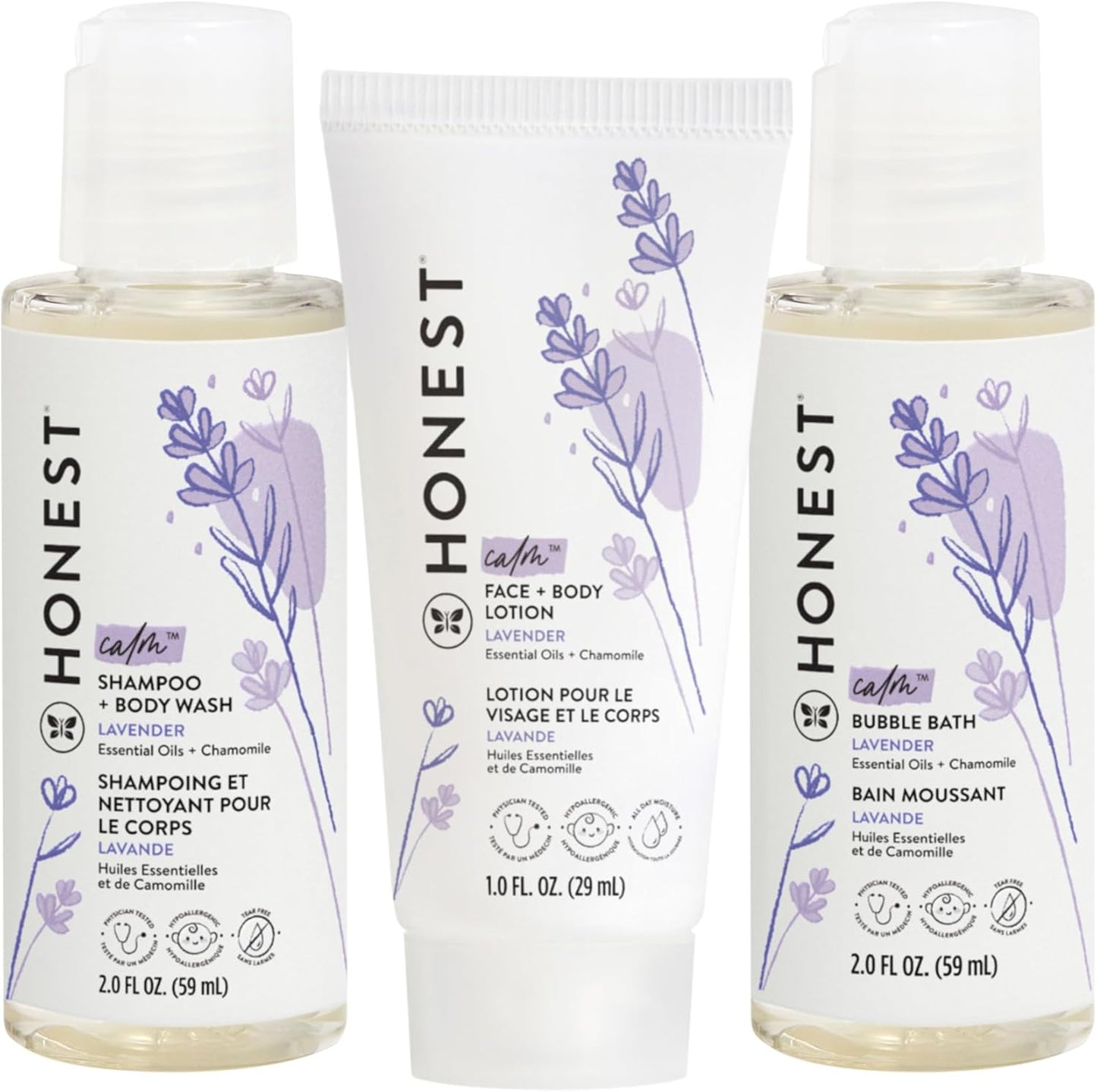The Honest Company Babe's Mini Must Haves Gift Set Travel Size Hypoall