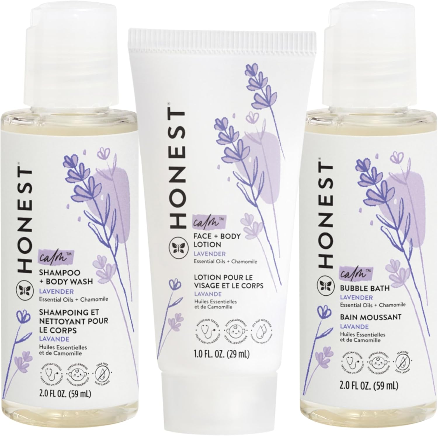The Honest Company Babe's Mini Must Haves Gift Set Travel Size Hypoall