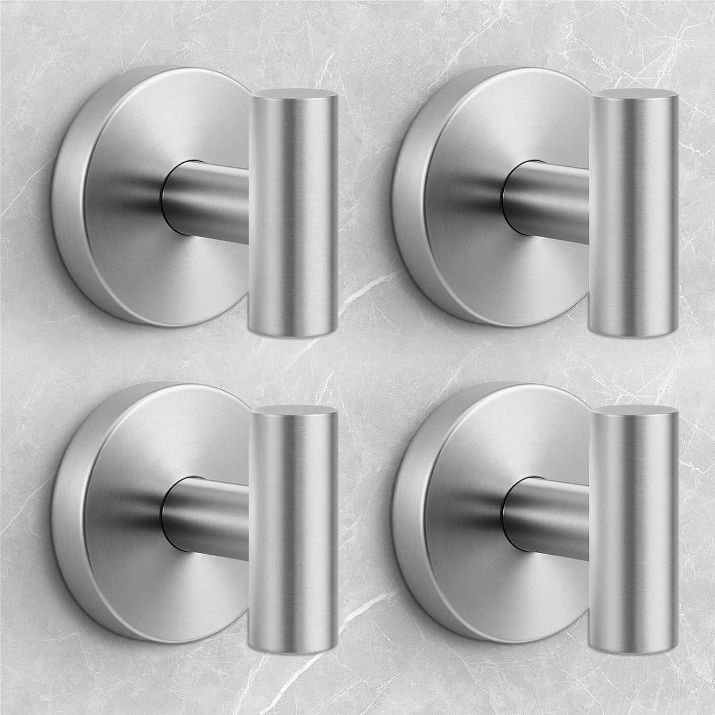 Shower Hooks for Inside Shower,No-Drill Removable&Reusable Towel Hooks