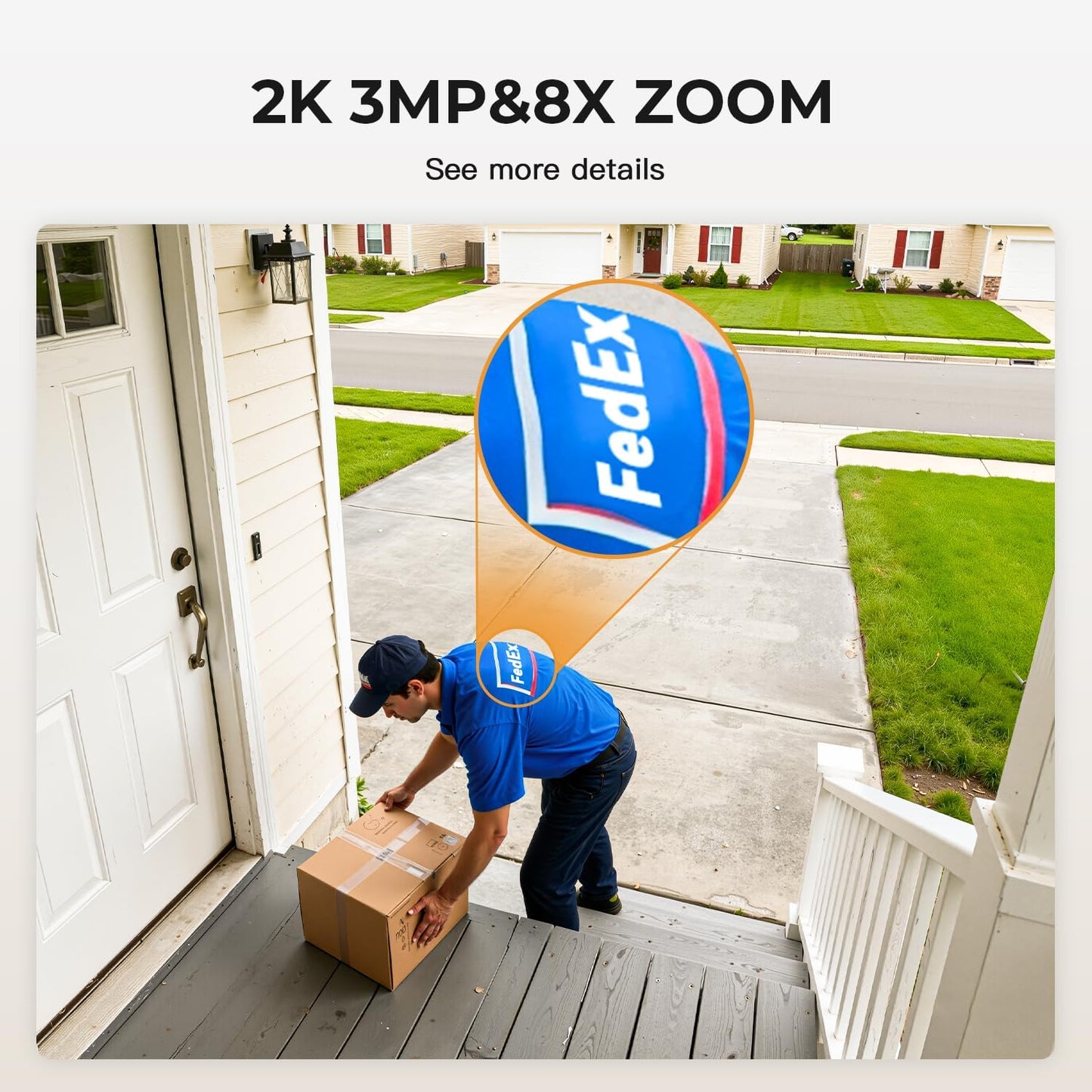2K Cameras for Home Security,Indoor/Outdoor for Baby/Elder/Pet Monitor