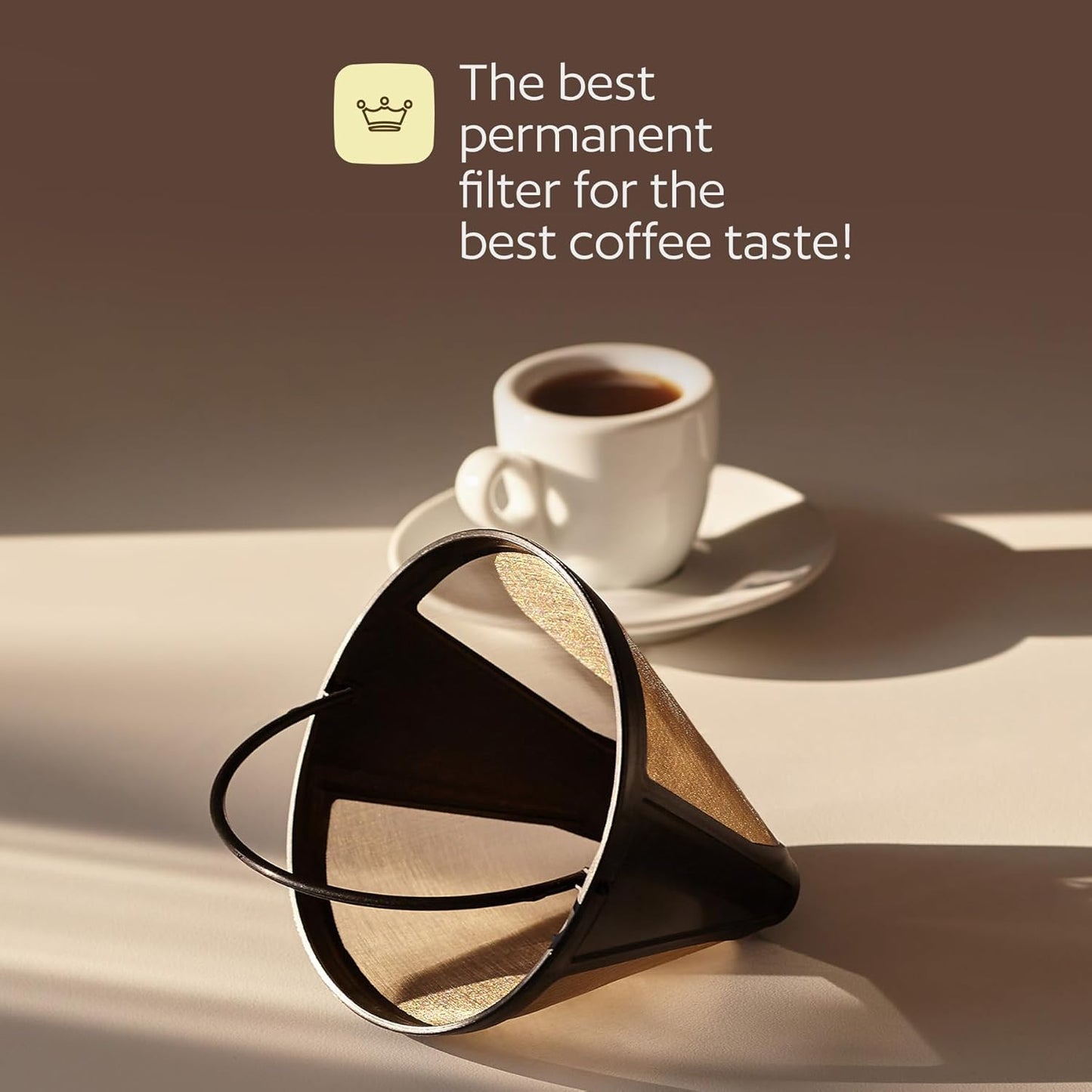2-Pack #4 Reusable Permanent Cone Coffee Filters - Compatible with Cui