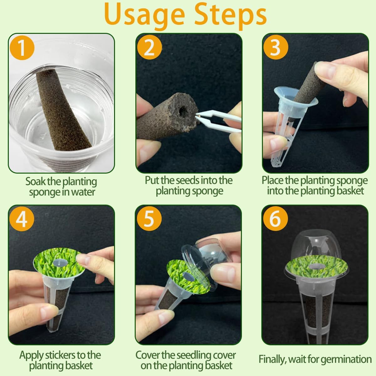 105 Seed Pod Kit for Aerogarden, Hydroponics Accessories for System Co