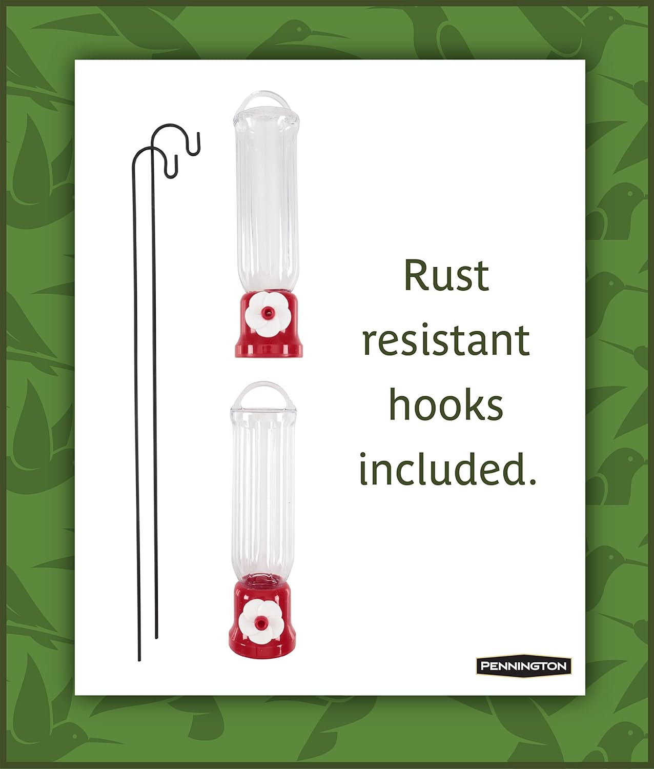 Pennington Planter Hummingbird Feeder 2 Pack 2.3 Ounce Capacity