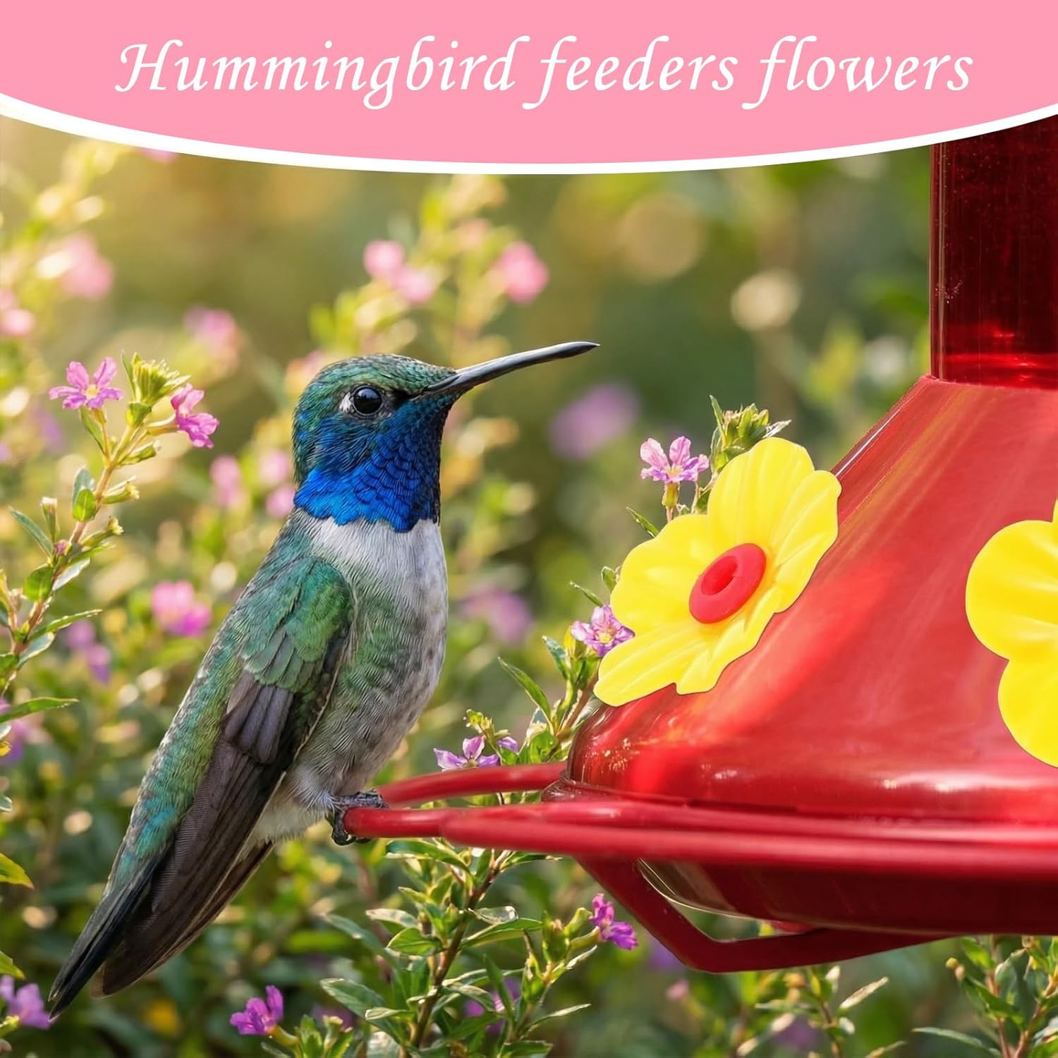 18PCS Replacement Flowers Hummingbird Feeder, Hummingbird Feeder Repla