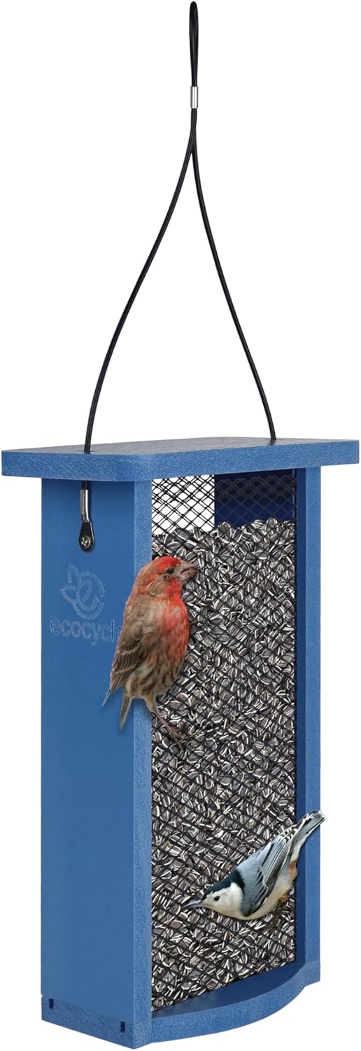 Mesh Morsels Recycled Plastic Mesh Bird Feeder for Wild Birds and Outd