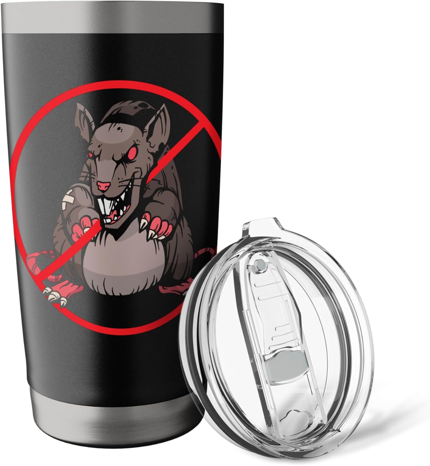 No Rat Sign Exterminator Animal Control Pest Control Stainless Steel Insulated Tumbler