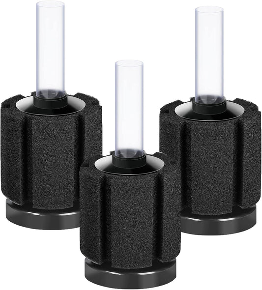 AQUANEAT 3 Pack Aquarium Bio Sponge Filter Breeding Fry Betta Shrimp N