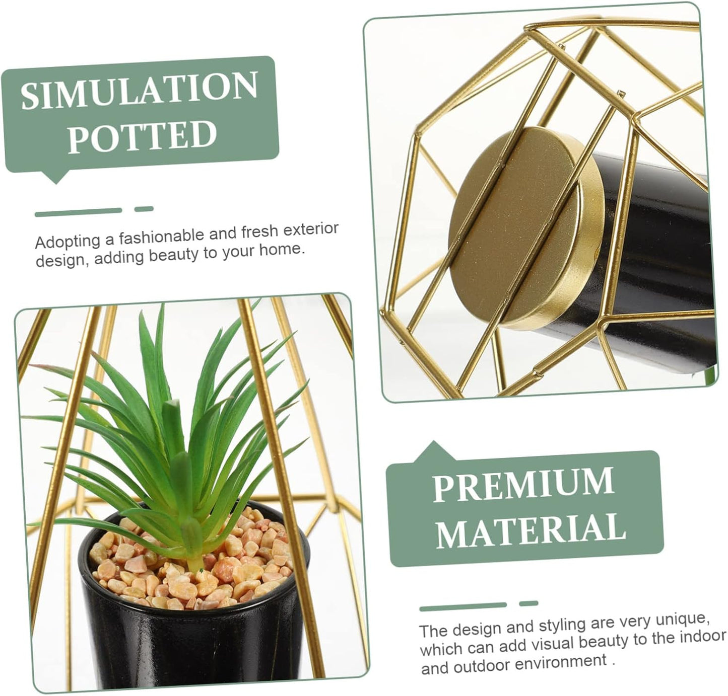 BESTOYARD Artificial Pot Faux Potted Plant Ornament for Home Decor Off