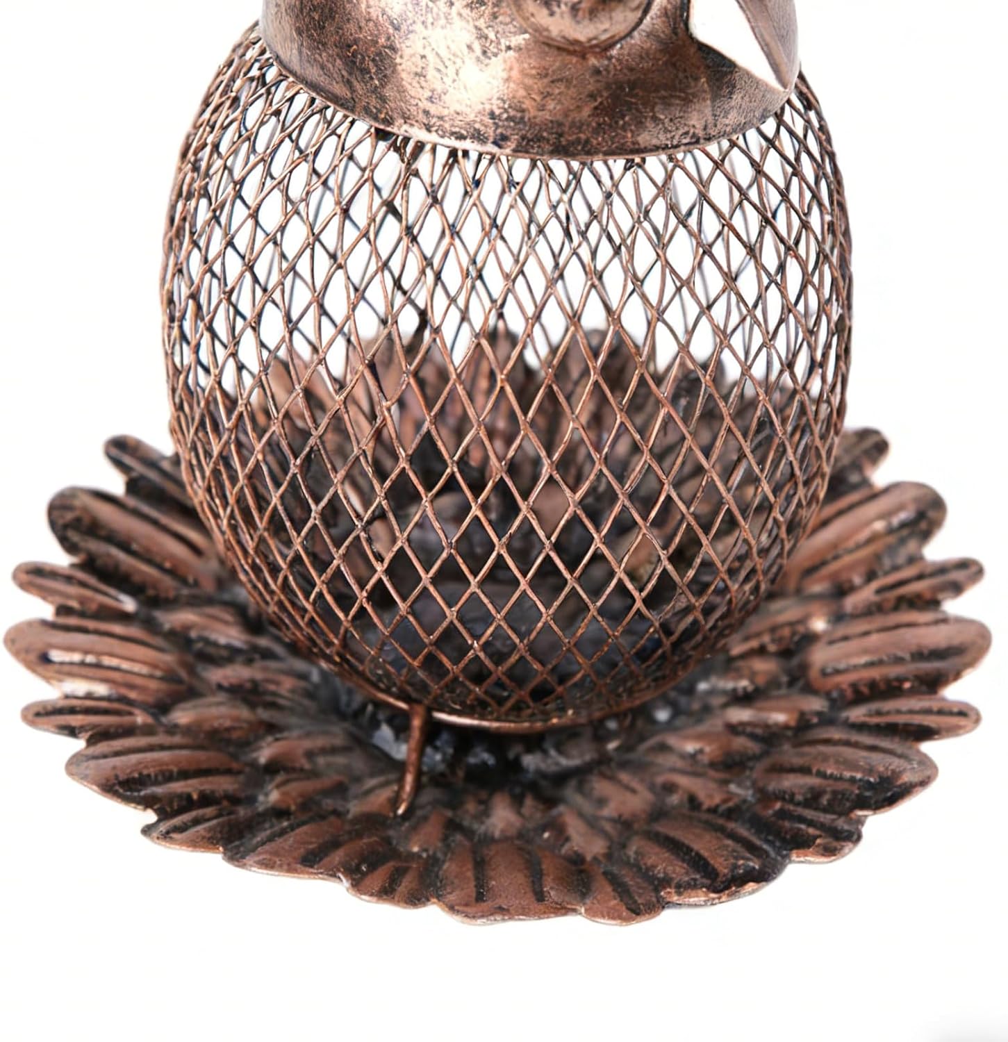 Wild Bird Feeders, Adorable Metal Vintage, Squirrel Proof Owl-Shaped L