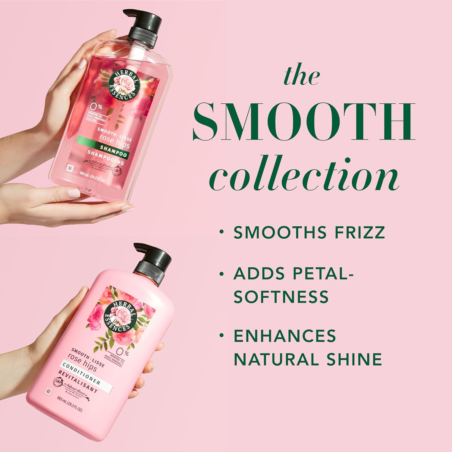 Herbal Essences Shampoo & Conditioner Set, Rose Hips - Smooth Collecti