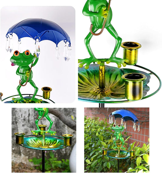 Weather Bird Feeder Metal Design for Hummingbirds Providing Double Food and Water in Gardens Easy Install Outdoor Garden Feeder