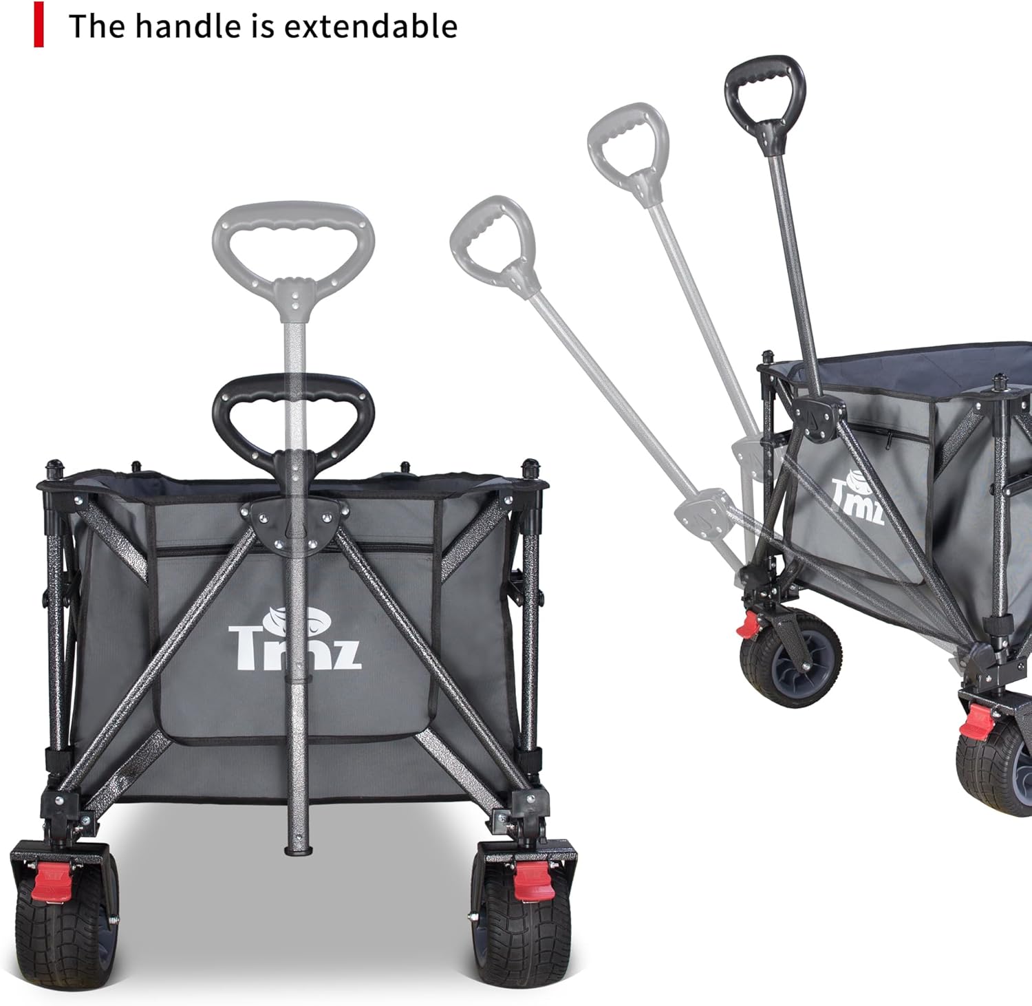 TMZ Collapsible Wagon 445L Extra Large Outdoor Utility Cart, Heavy Dut