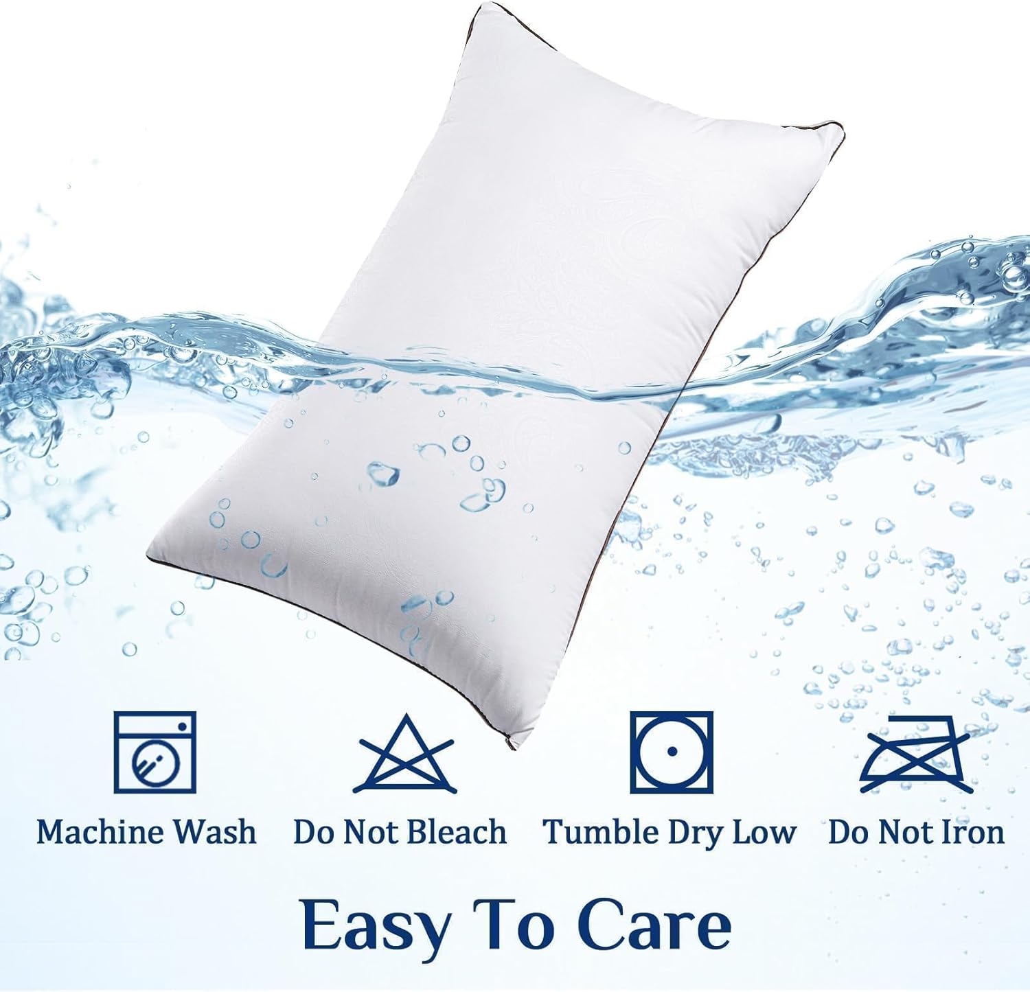 JOLLYVOGUE Standard Pillows Set of 2, Cooling and Supportive Pillows F