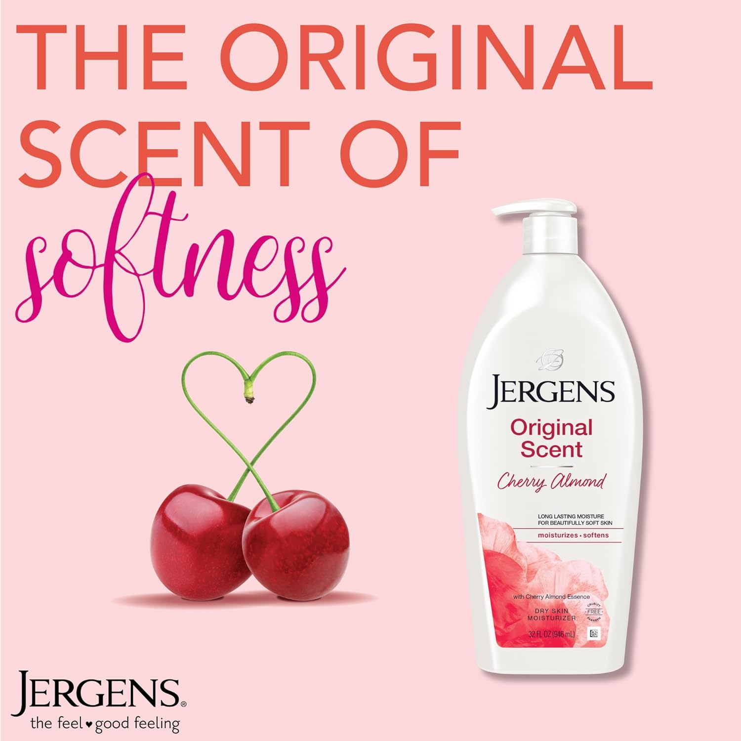 Jergens Original Scent Dry Skin Body Lotion, Hand and Body Moisturizer