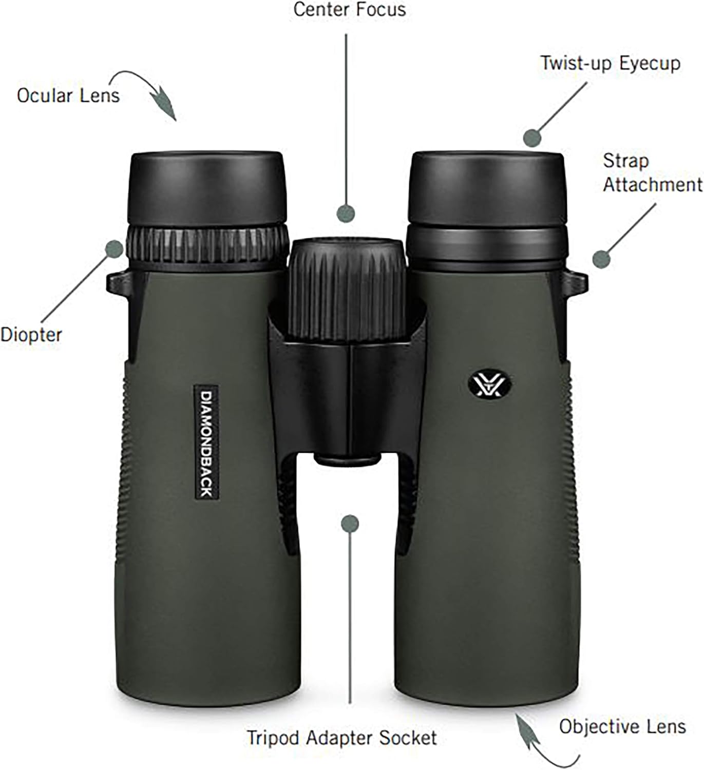 Vortex Optics Diamondback Roof Prism Binoculars 10x42