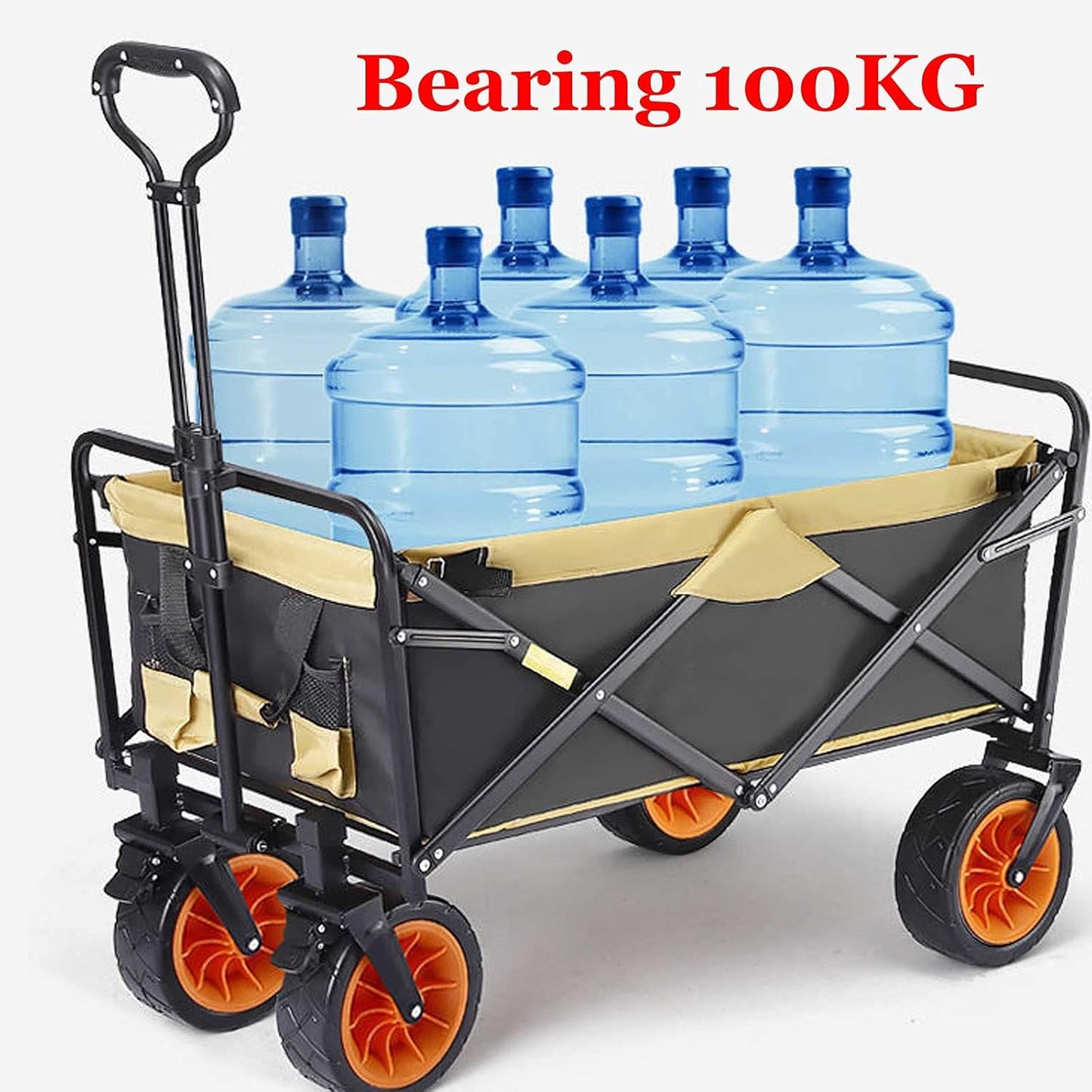 Portable Fold Up Cart Outdoor Camping Heavy-Duty Collapsable Wagon Fol