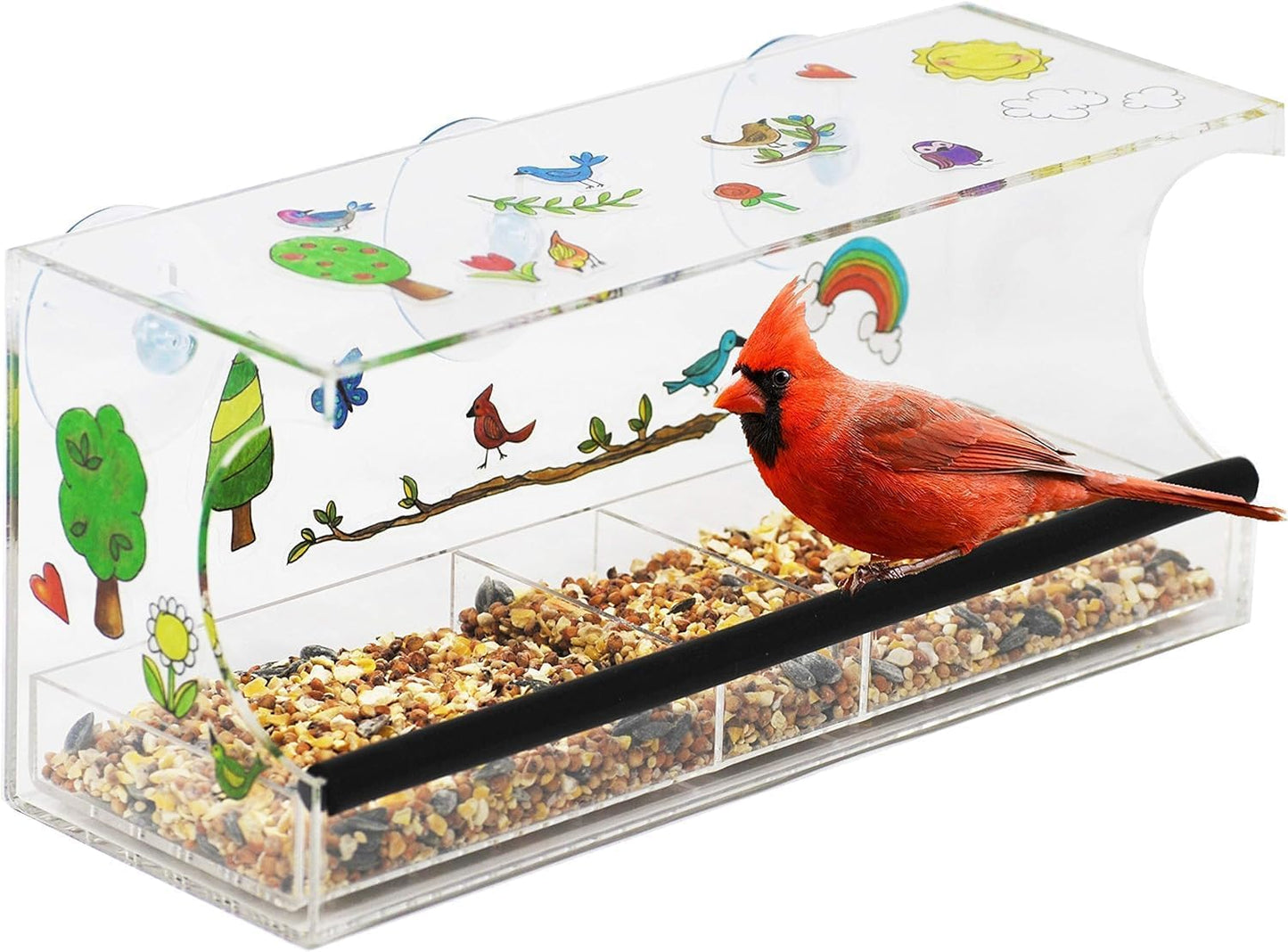 Hapinest Decorate Your Own Window Bird Feeder Craft Kit - Gifts for Ki