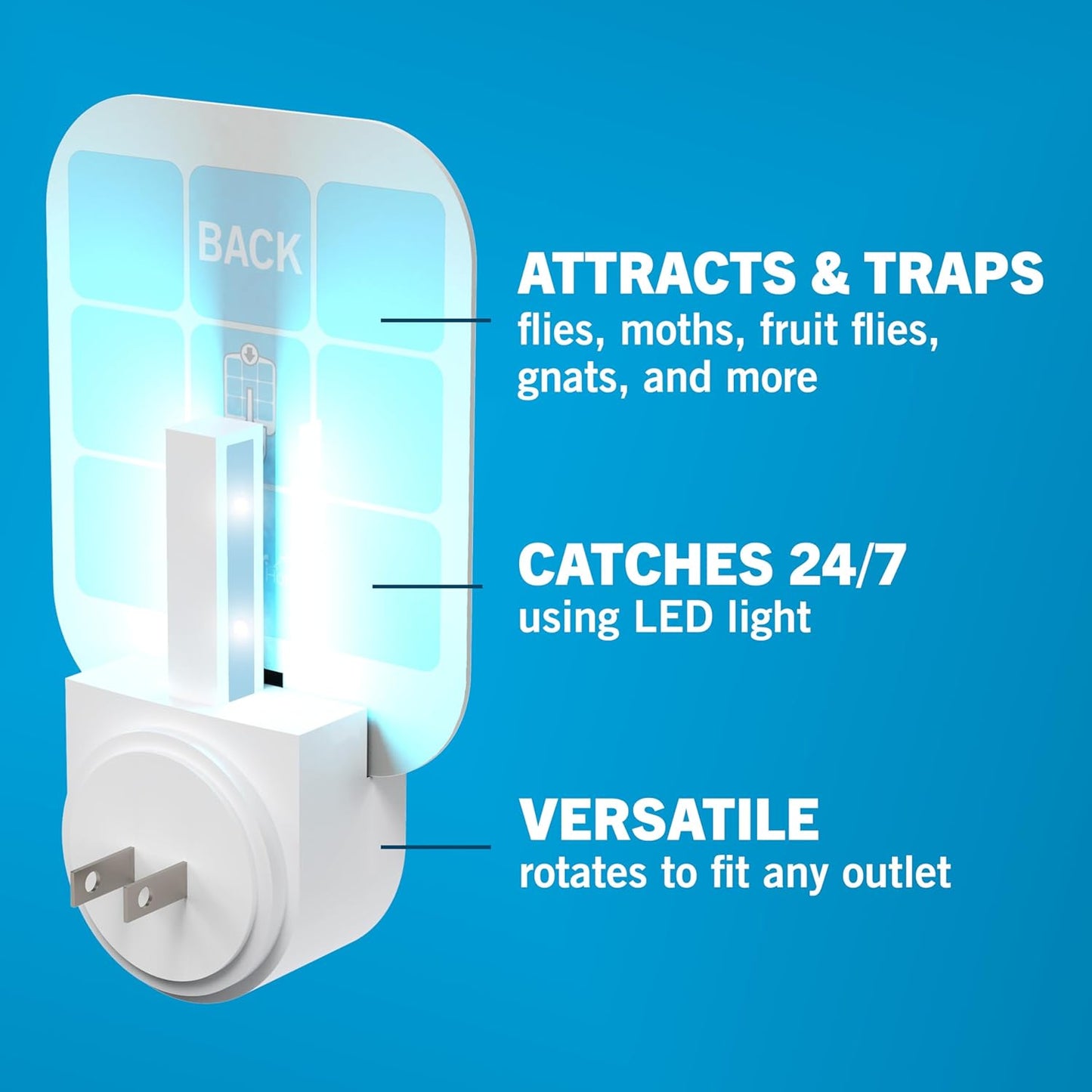 Safer Home Indoor Plug-In Fly Trap - SH502 - Effective Fruit Fly Traps