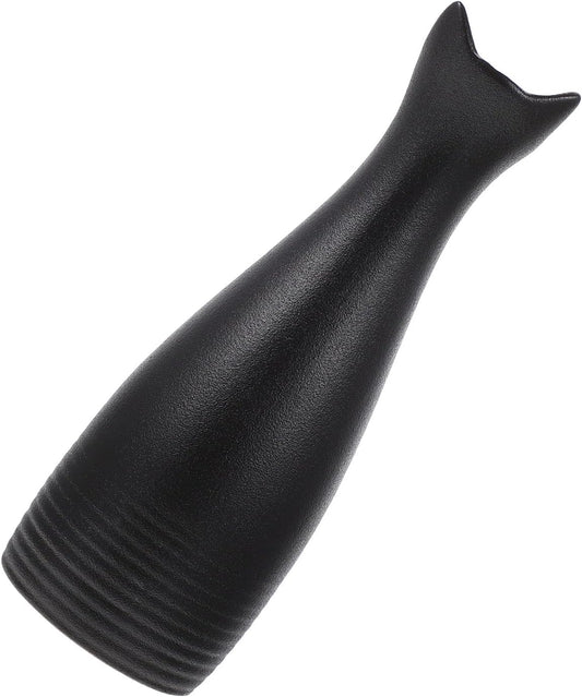 Milisten Cat Ear Ceramic Vase Compact Black Hydroponic Planter Nordic Style Flower Arrangement Pot Decorative Floral Container for Home Entryway Table