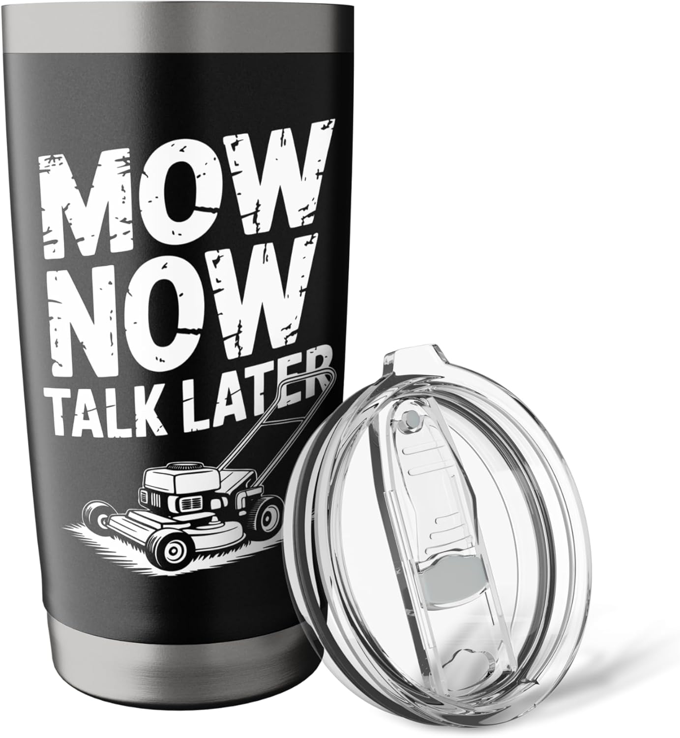 Lawn Striper Lawn Care Mowing Mow Now Lawn Mover Stainless Steel Insulated Tumbler