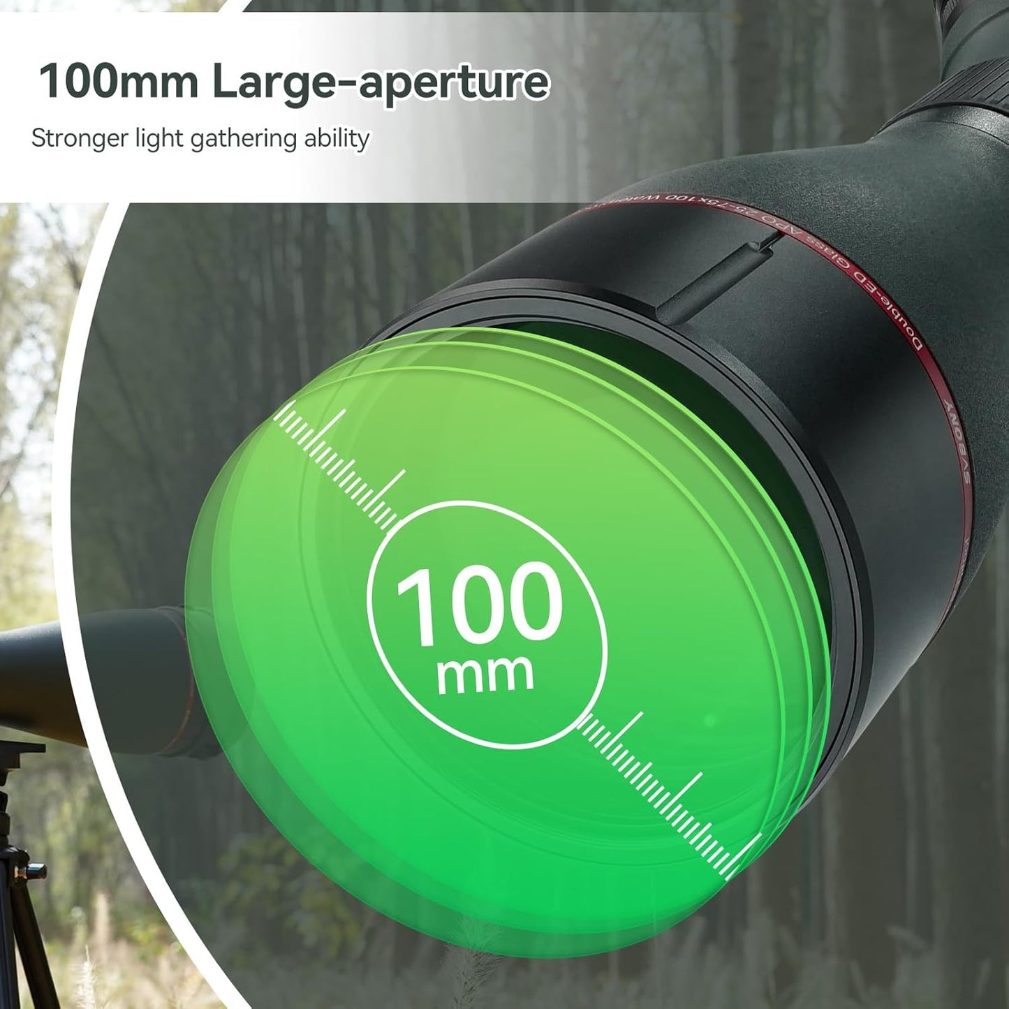 SVBONY SA401 25-75x100 APO Spotting Scopes, Apochromatic Dual ED Spott