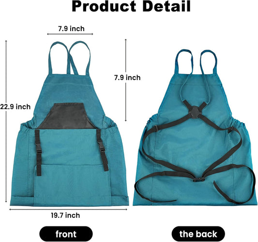 Gardening Apron, Garden Apron with Quick Release Pockets,Water Resista