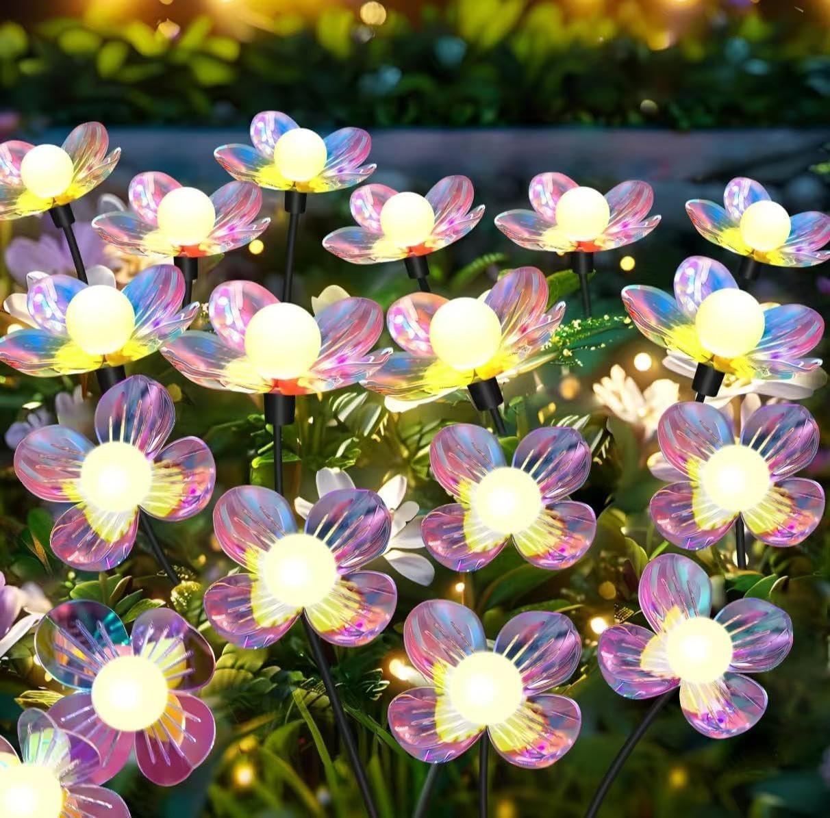 Outdoor Solar Flower Light for Party Holiday Landscape Garden Lawn Park Decor