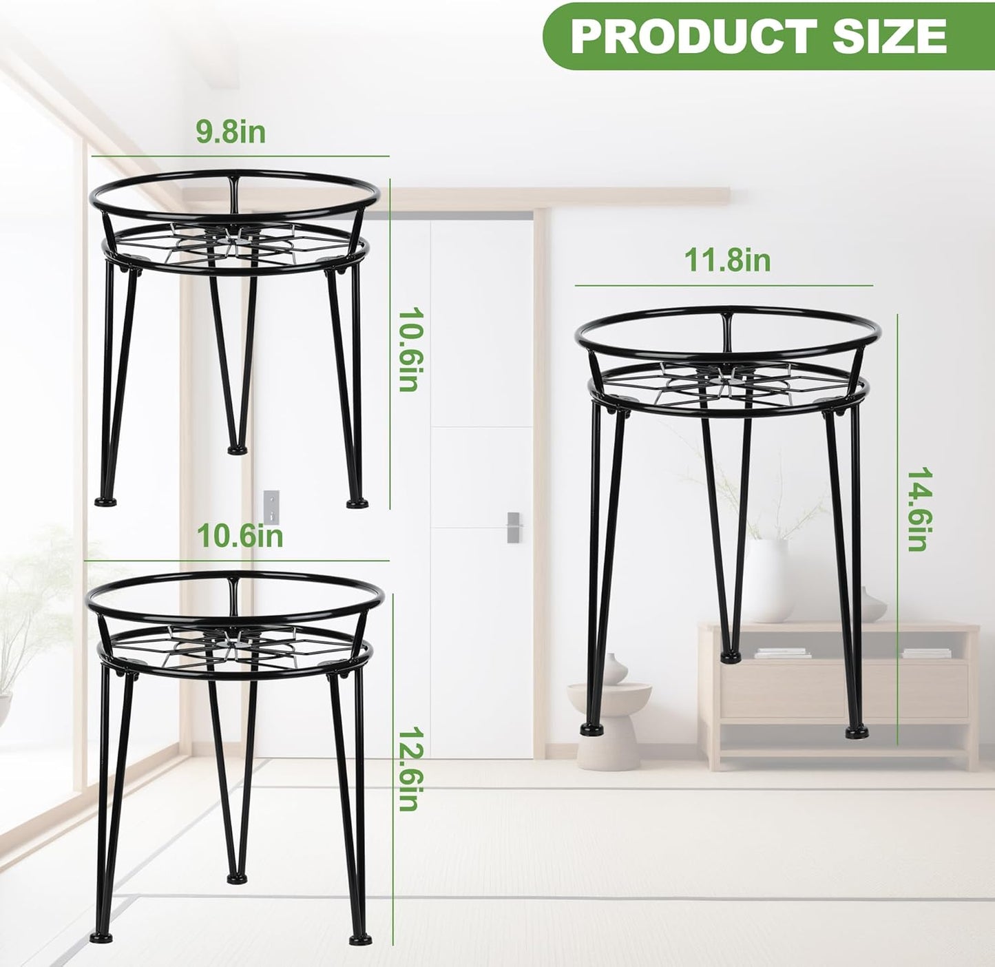 Metal Plant Stand, Plant Stand Indoor Outdoor, Metal Rustproof Flowers