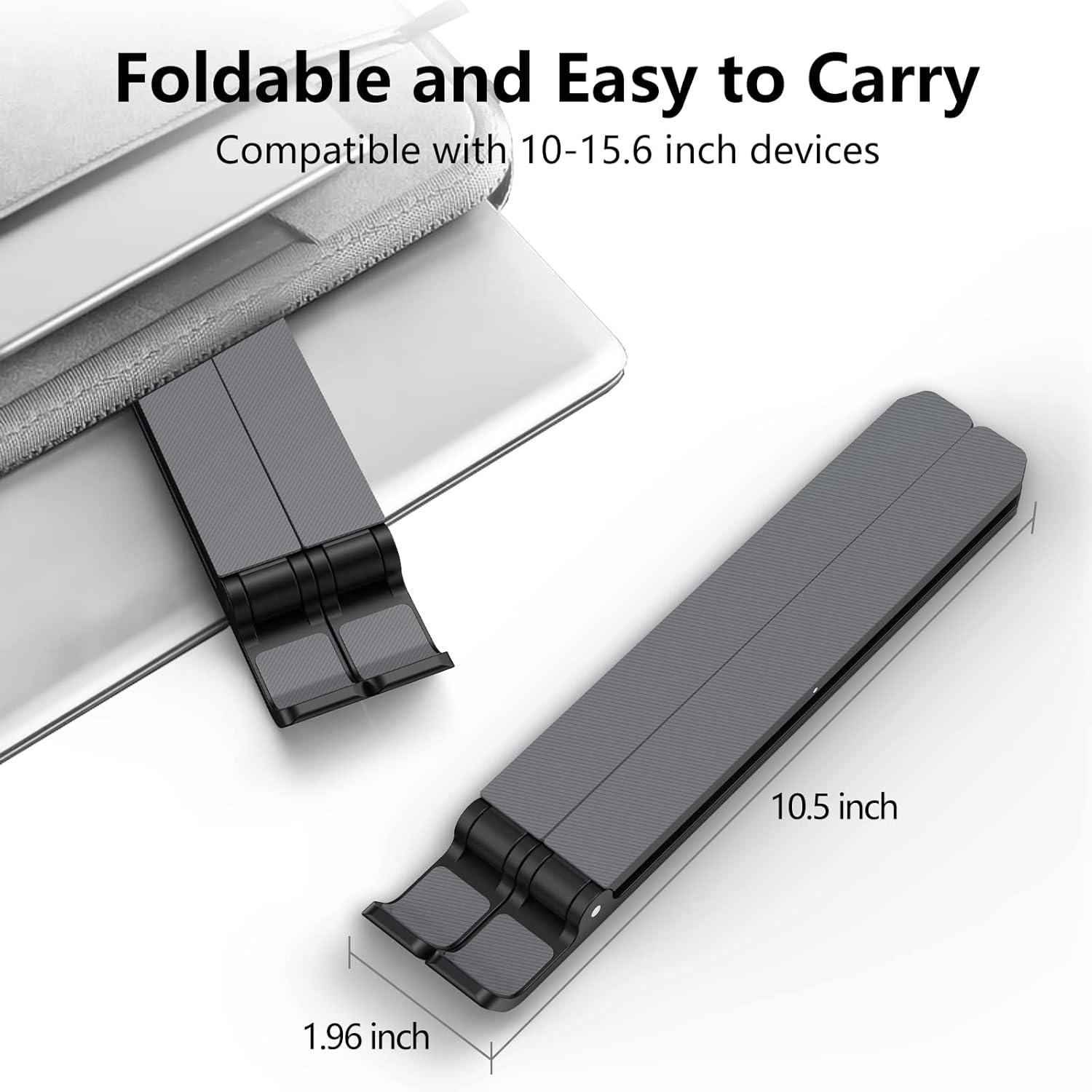 Laptop Stand for Desk, Adjustable Laptop Riser ABS+Silicone Foldable P
