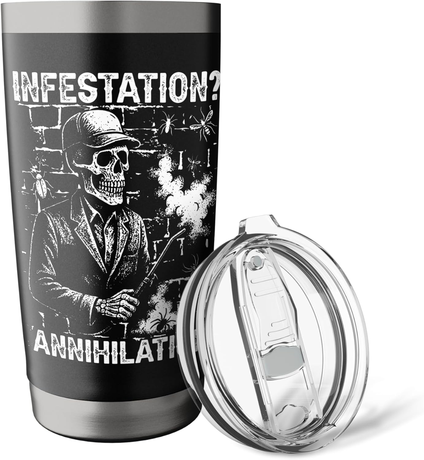 Infestation Elimination Pest Control Exterminator Gift Stainless Steel Insulated Tumbler