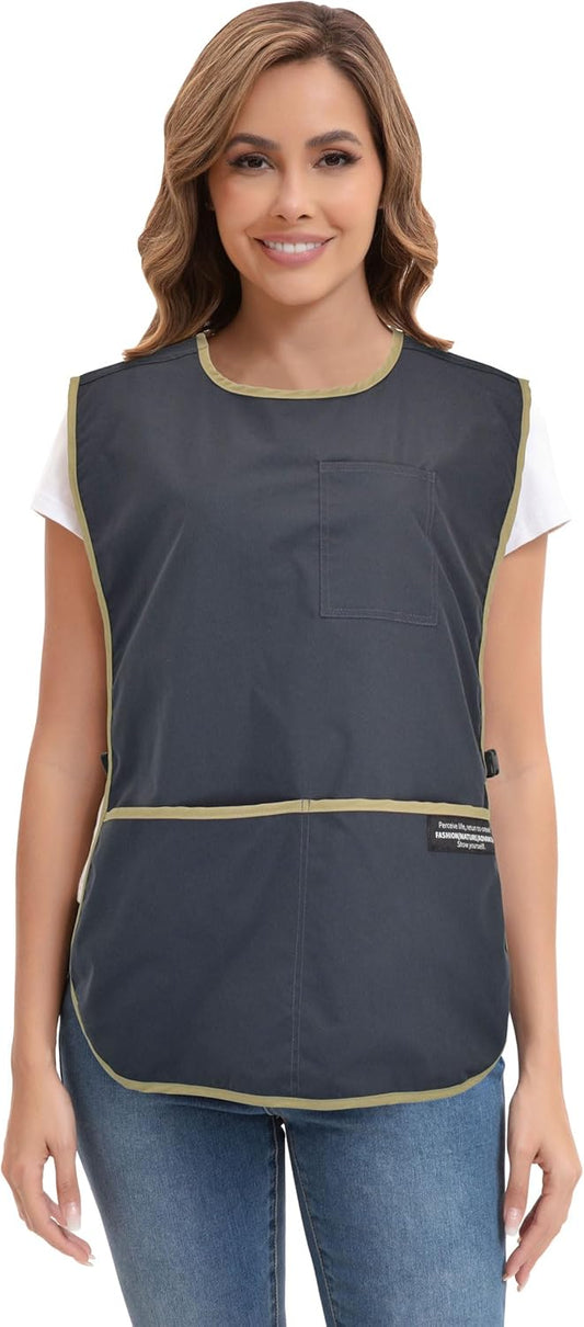 Nanxson Waterproof Cobbler Apron for Women Men with Pockets Adjustable Buckle Design Hair Stylist Apron for Garden Cooking