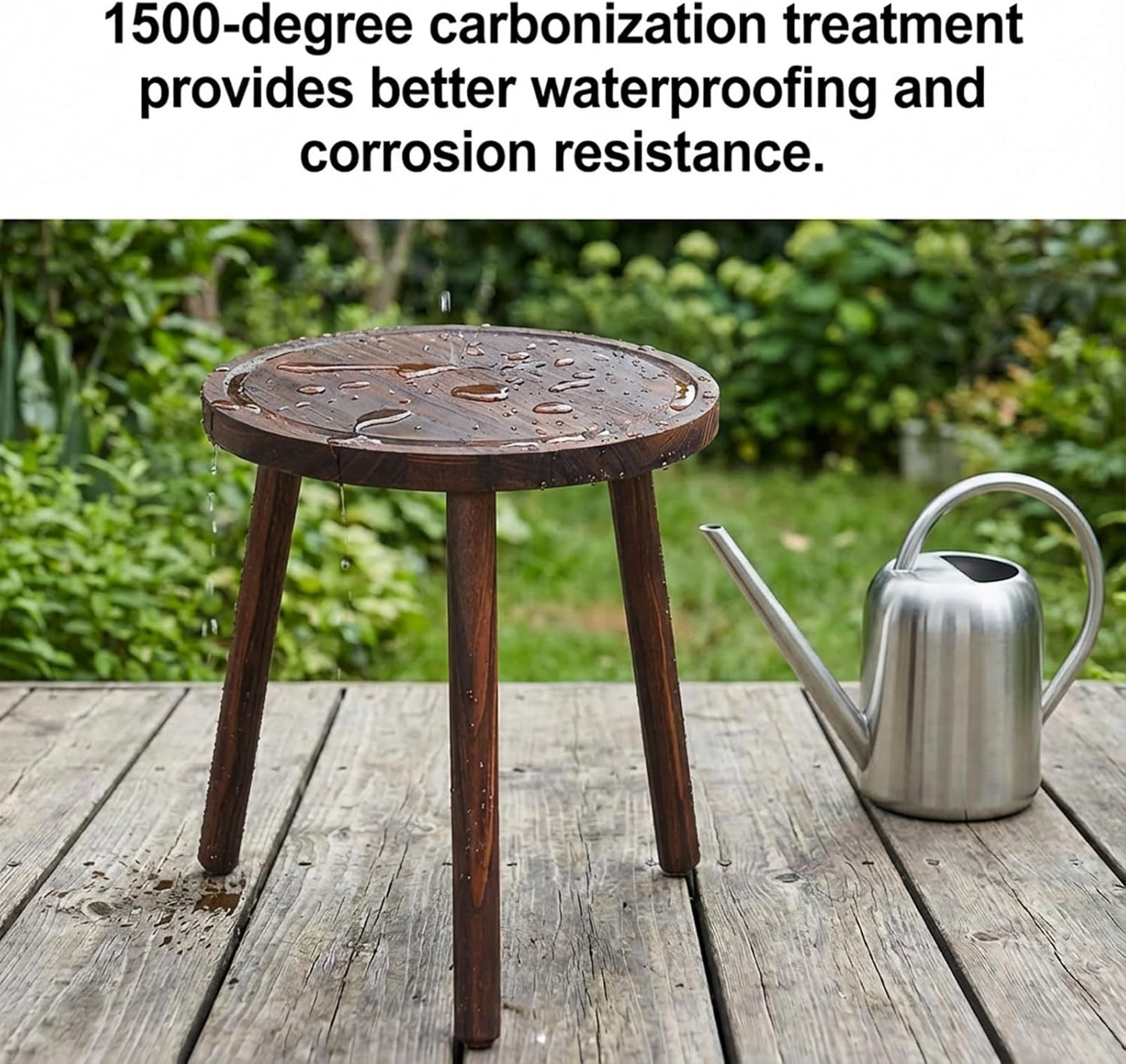 3-Pack Wood Plant Stands Indoor, Single Plant Stand for 6-12 Inch Pots